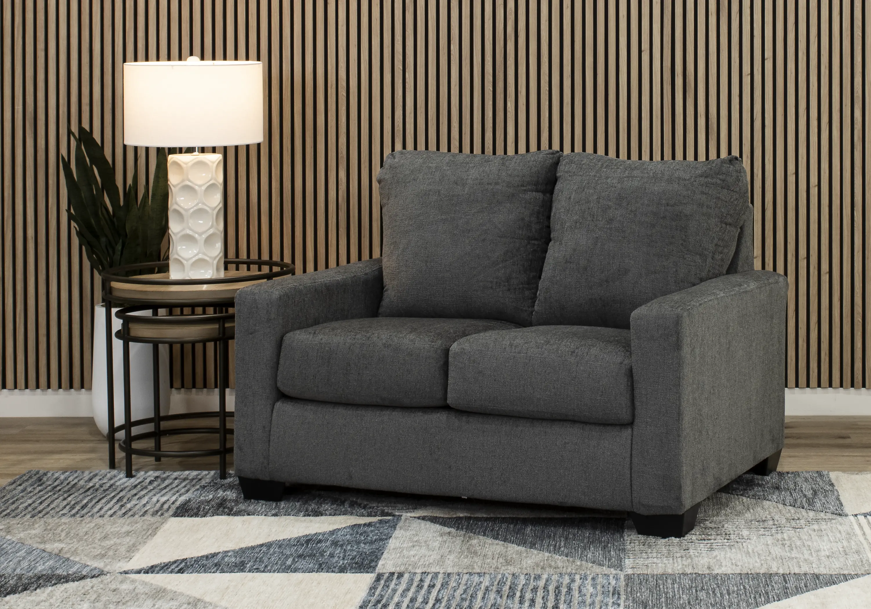 Rannis Pewter Gray Twin Sofa Bed-2