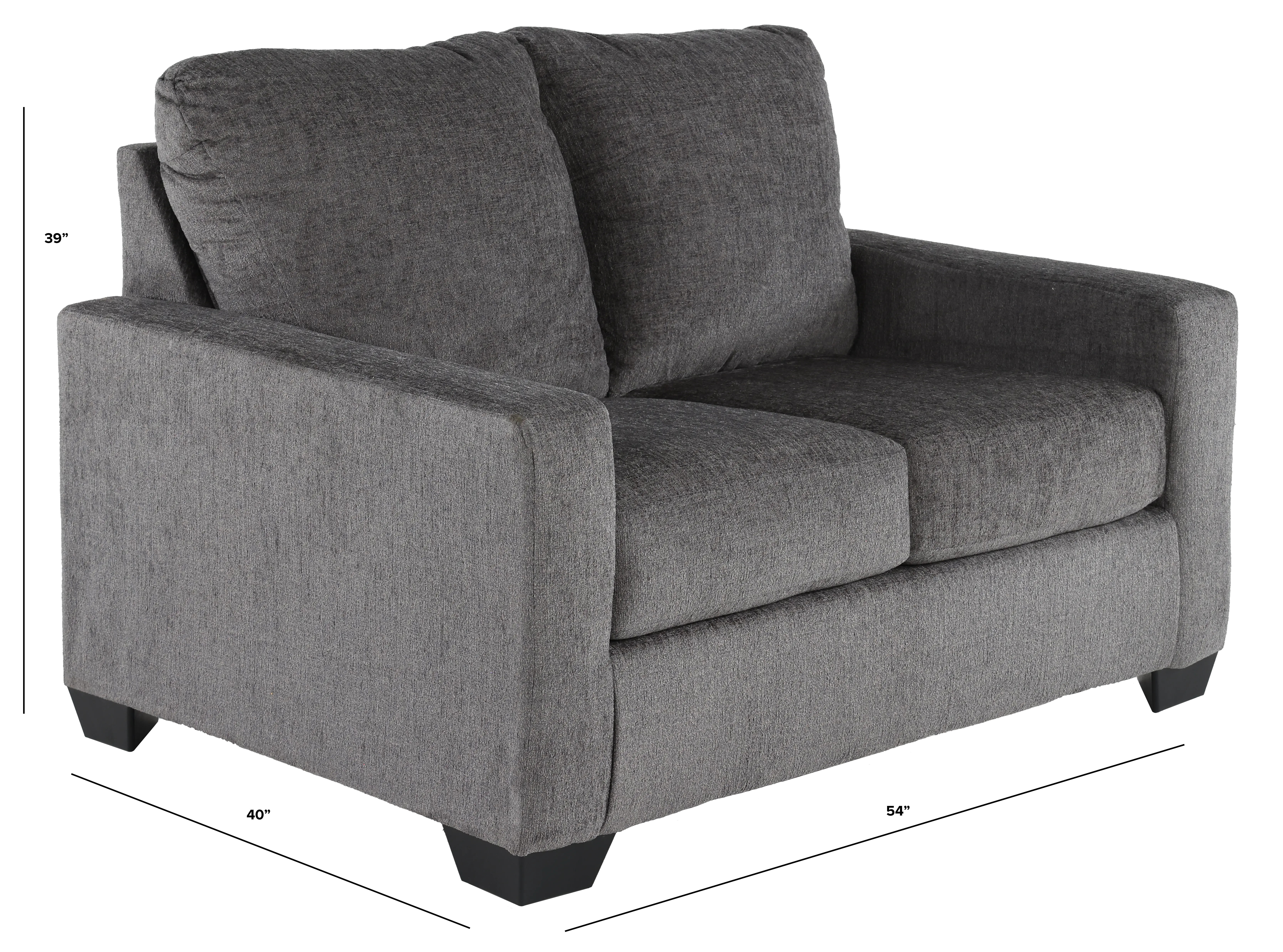 Rannis Pewter Gray Twin Sofa Bed-3