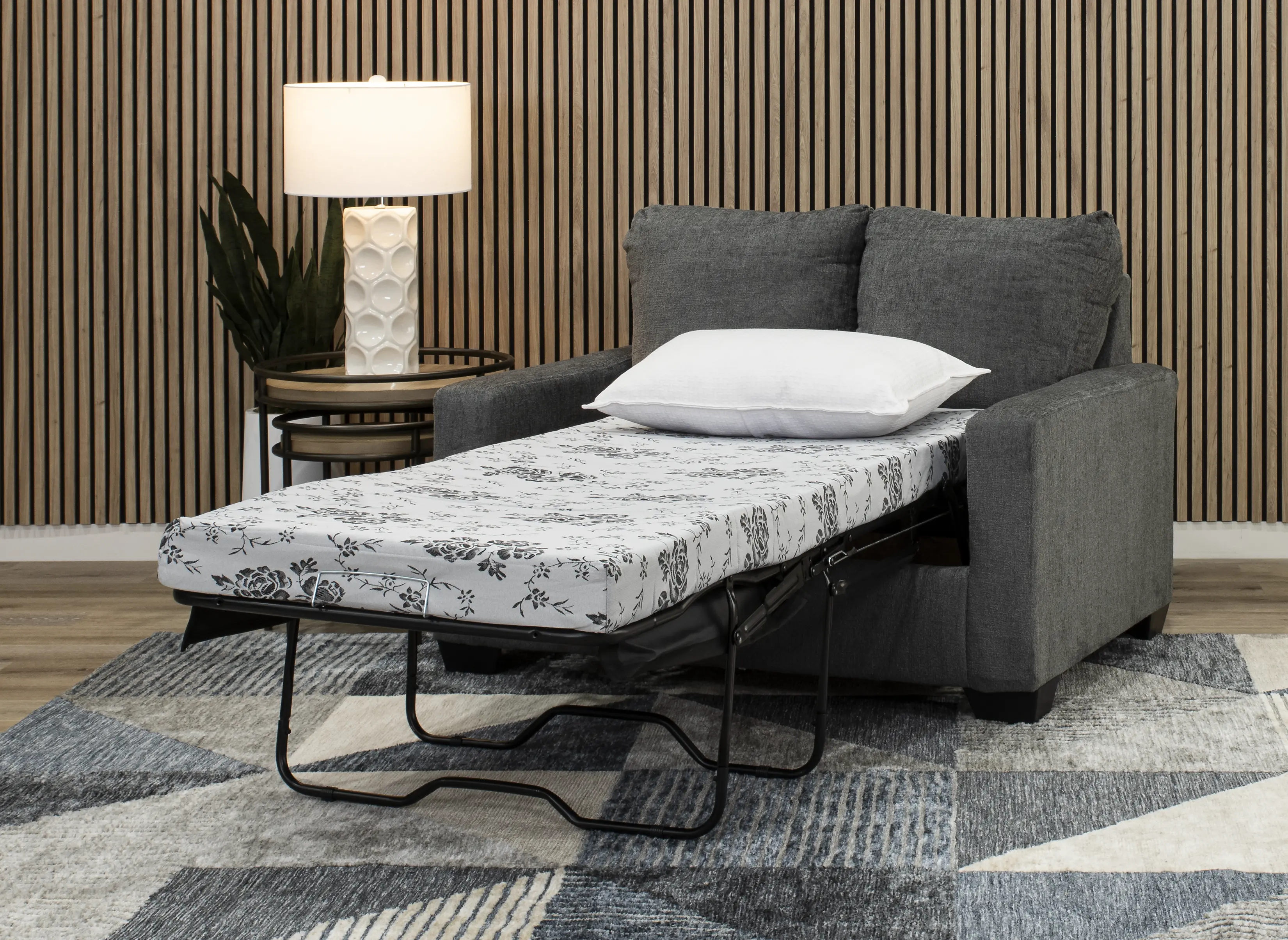 Rannis Pewter Gray Twin Sofa Bed-8