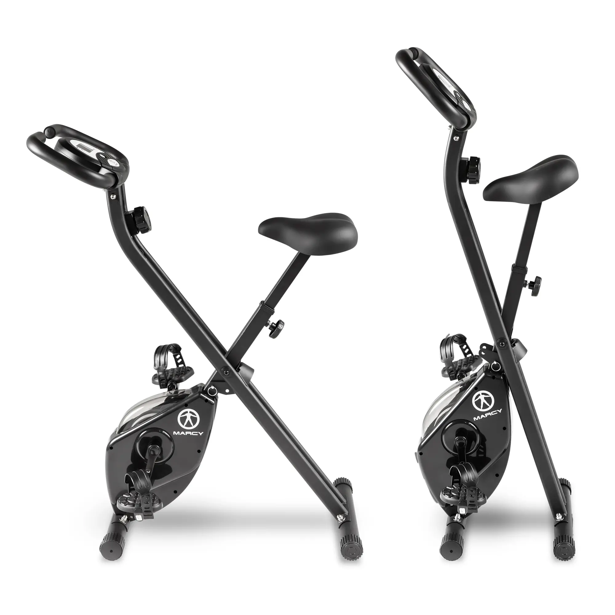 NS-654 Marcy Black Foldable Exercise Bike-3