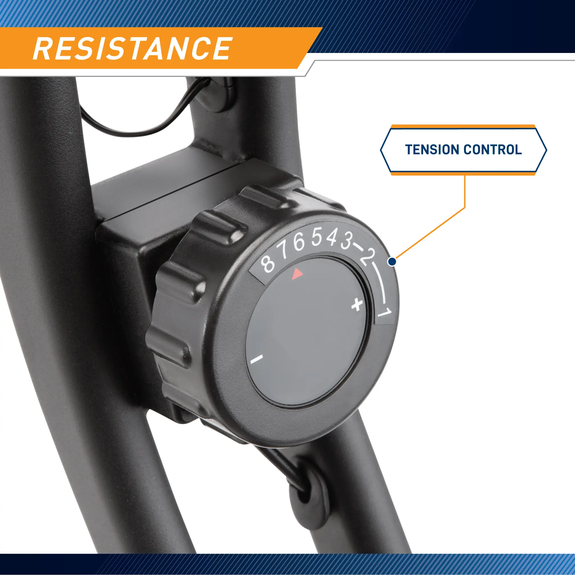 NS-654 Marcy Black Foldable Exercise Bike-5