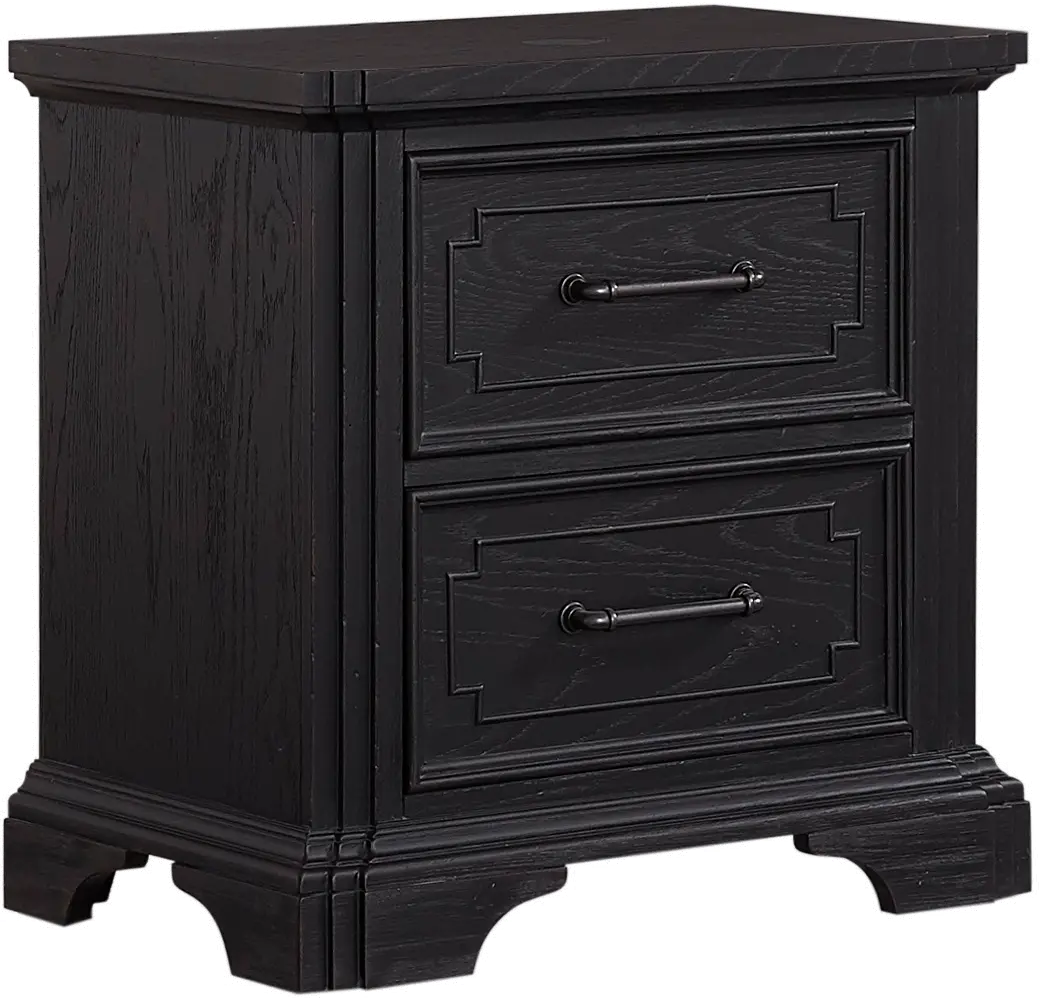 Lakeshore Black Nightstand-1