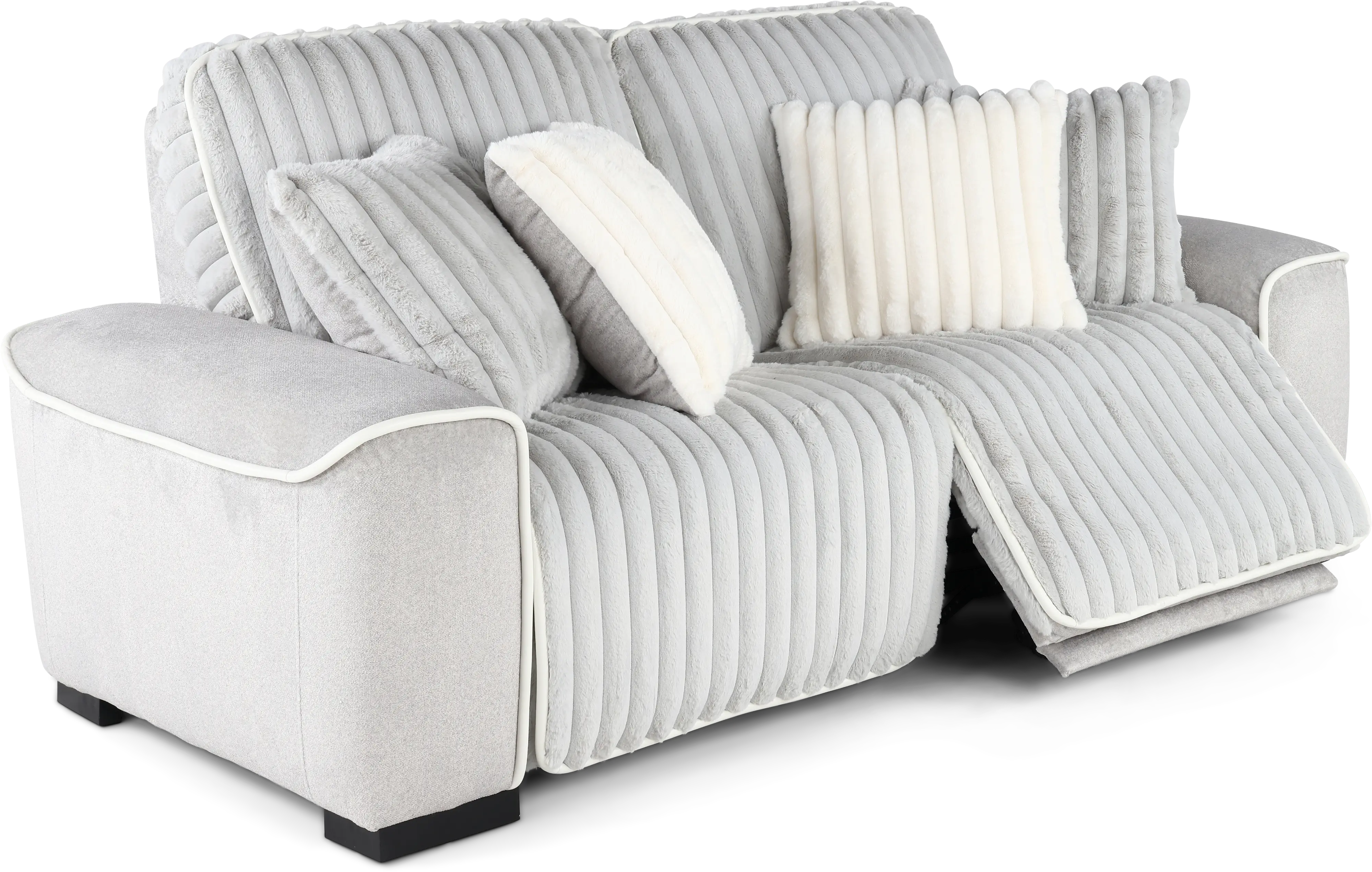 Presley Fog Gray Power Reclining Loveseat-7