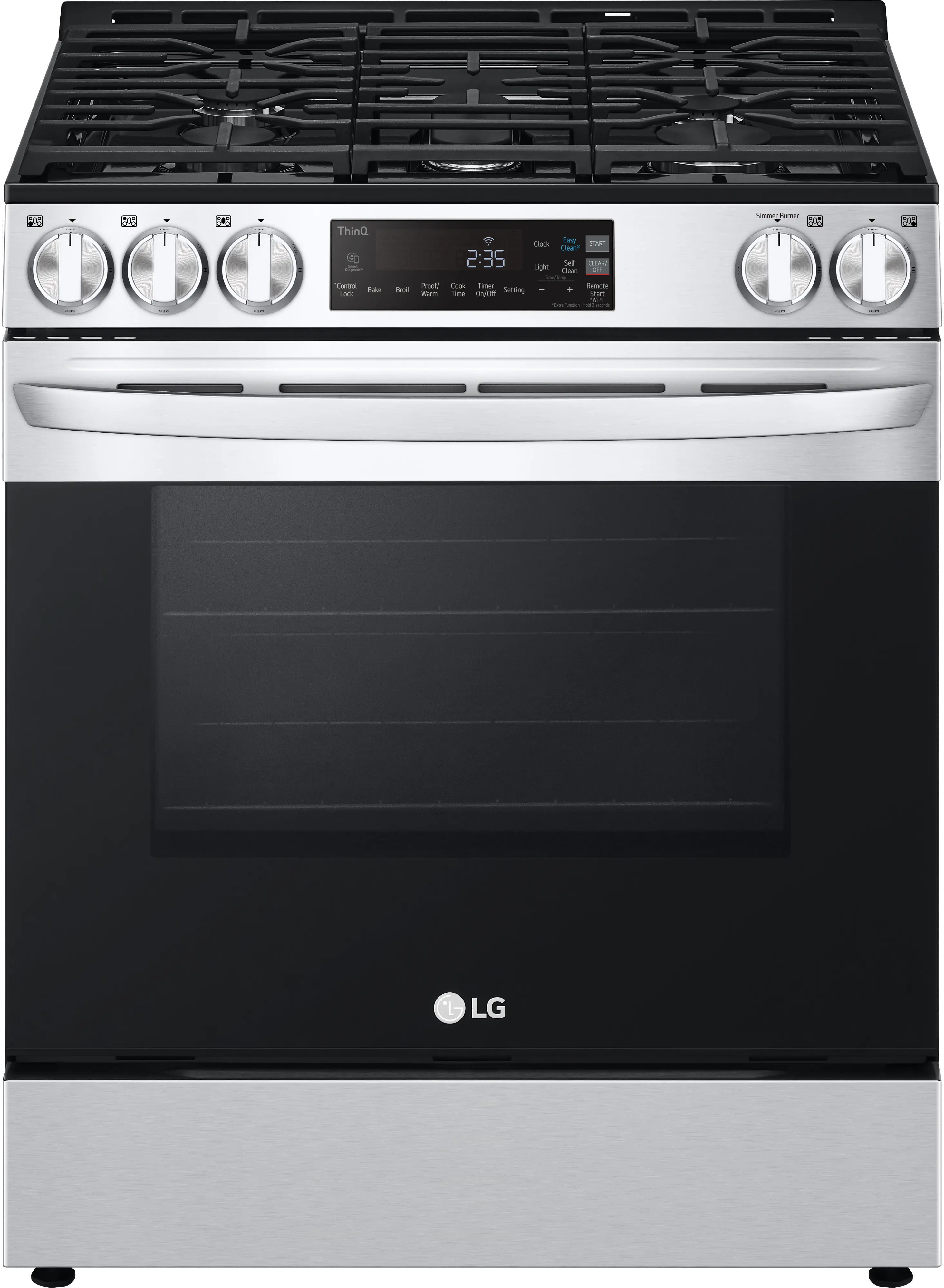 LSGL5831F LG 5.8 Cu Ft Front Control Gas Range - Stainless Steel-10