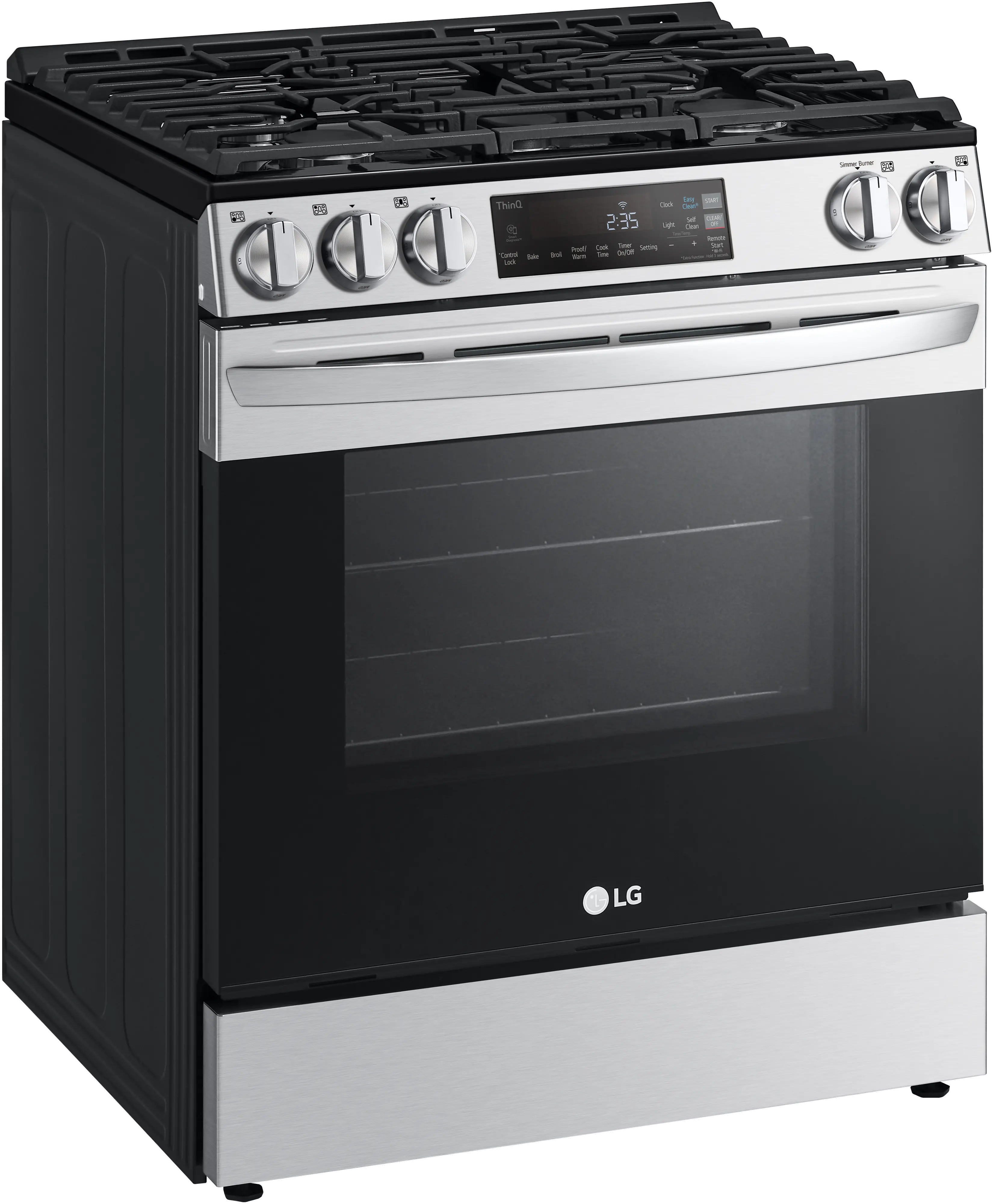 LSGL5831F LG 5.8 Cu Ft Front Control Gas Range - Stainless Steel-11