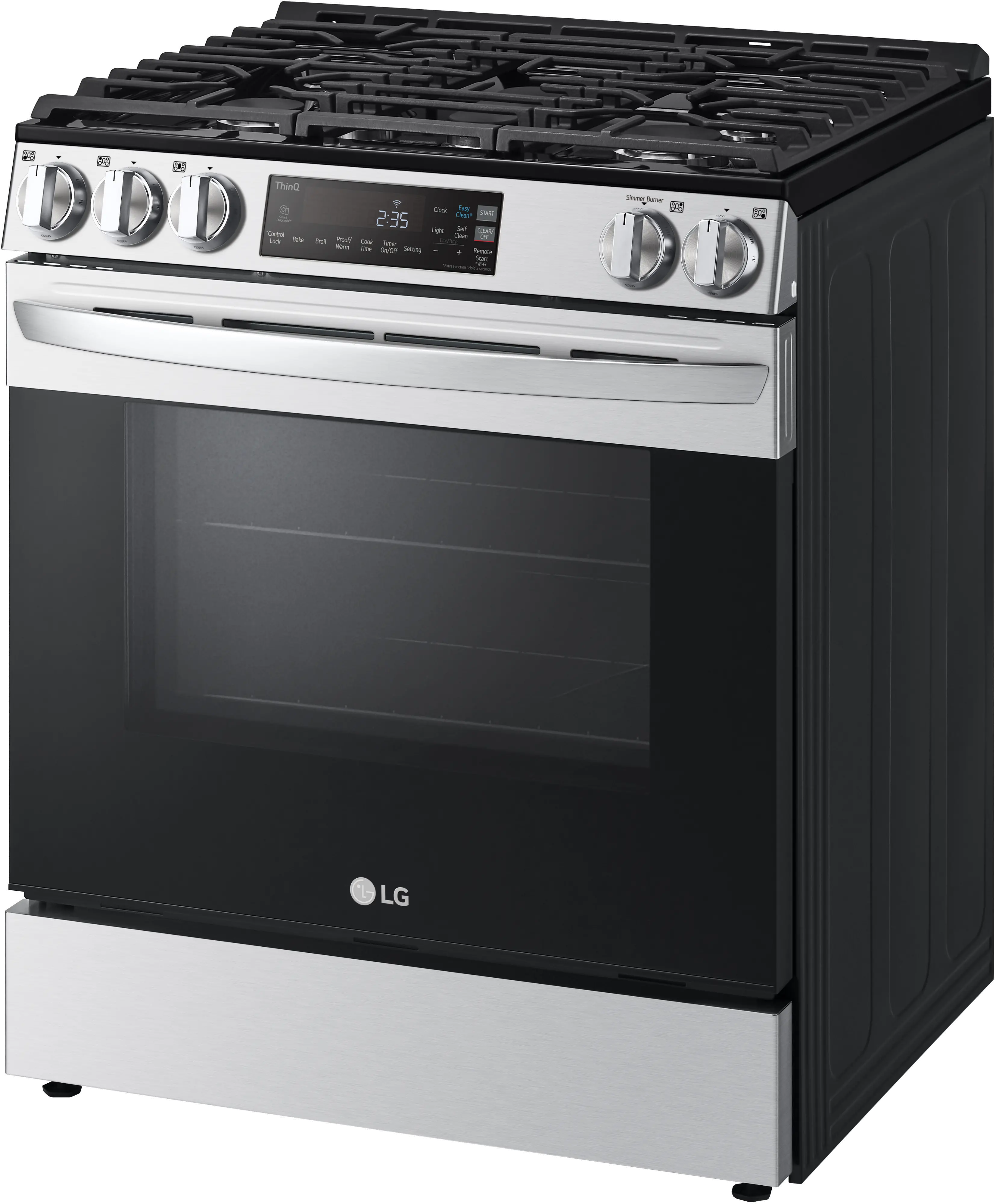 LSGL5831F LG 5.8 Cu Ft Front Control Gas Range - Stainless Steel-12
