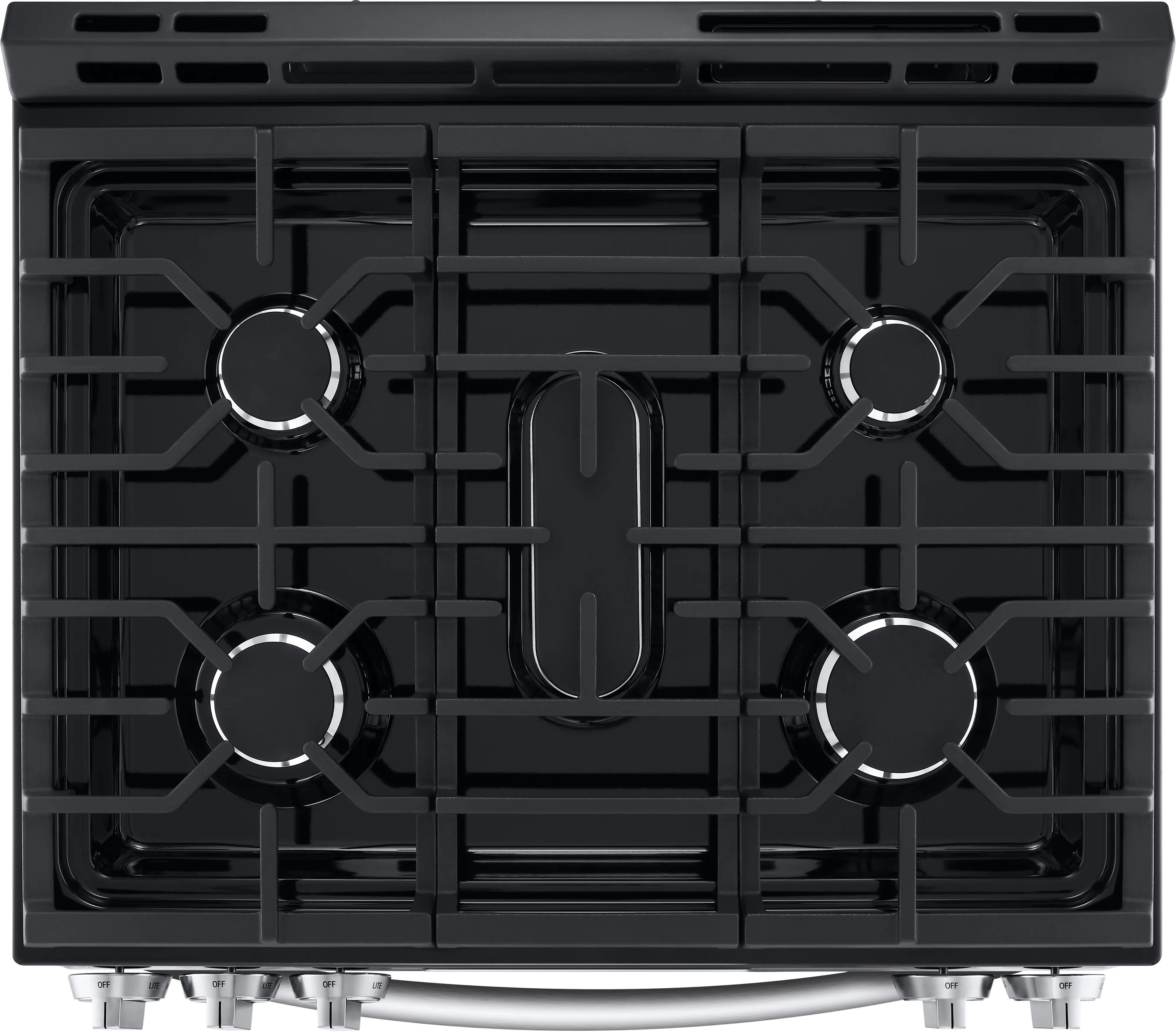 LSGL5831F LG 5.8 Cu Ft Front Control Gas Range - Stainless Steel-4