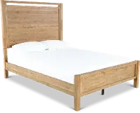 Boho Sandstone Tan King Panel Bed