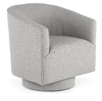 Brylee Gray Swivel Accent Chair