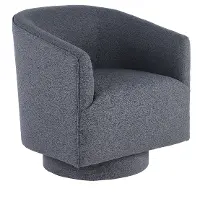 Brylee Blue Swivel Accent Chair
