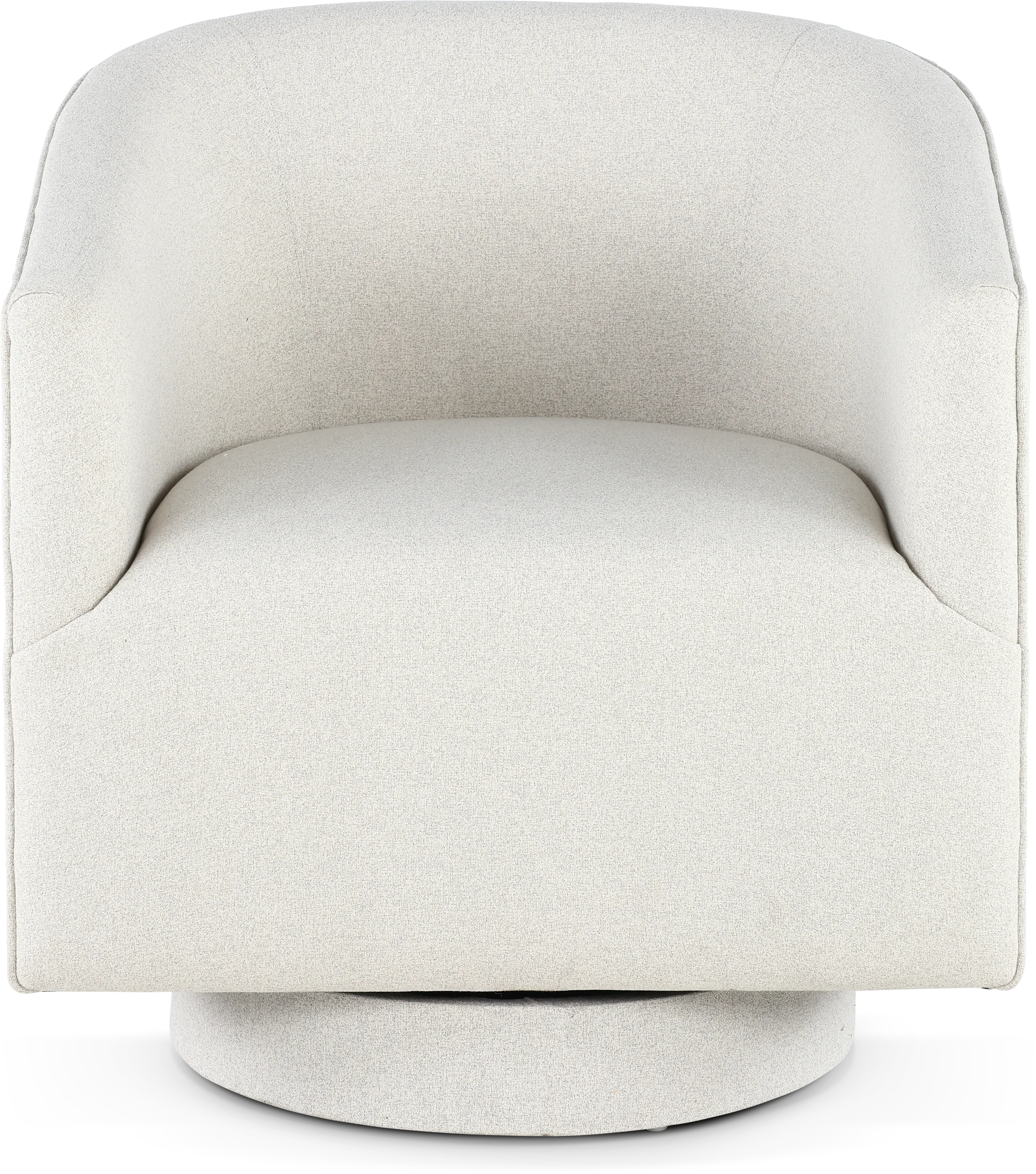 Brylee White Swivel Accent Chair-1