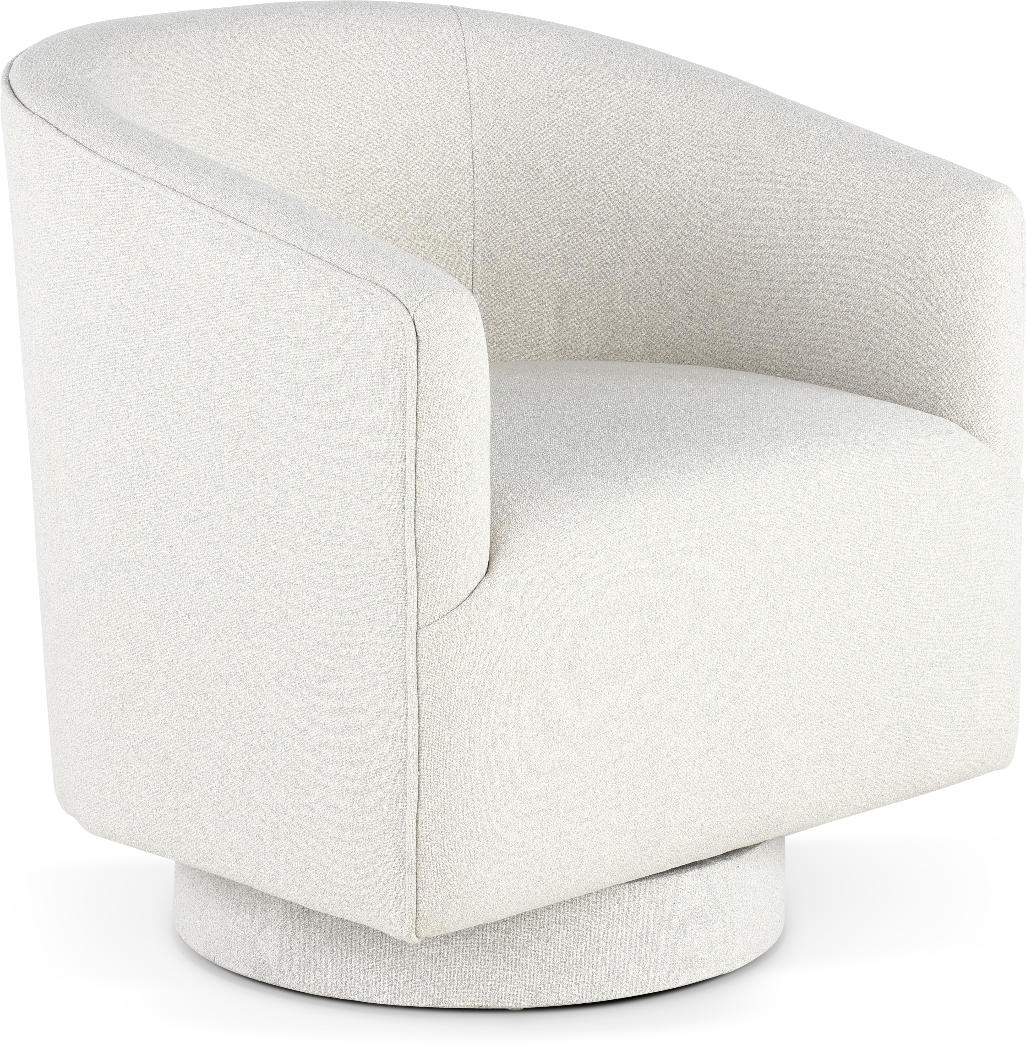 Brylee White Swivel Accent Chair-4