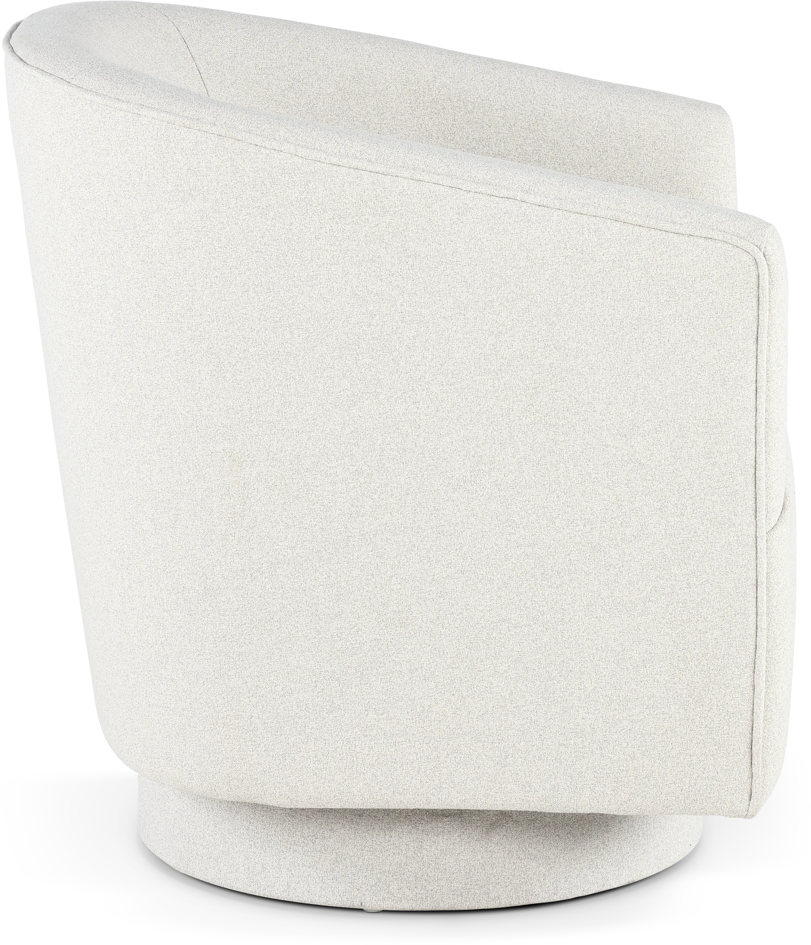 Brylee White Swivel Accent Chair-5