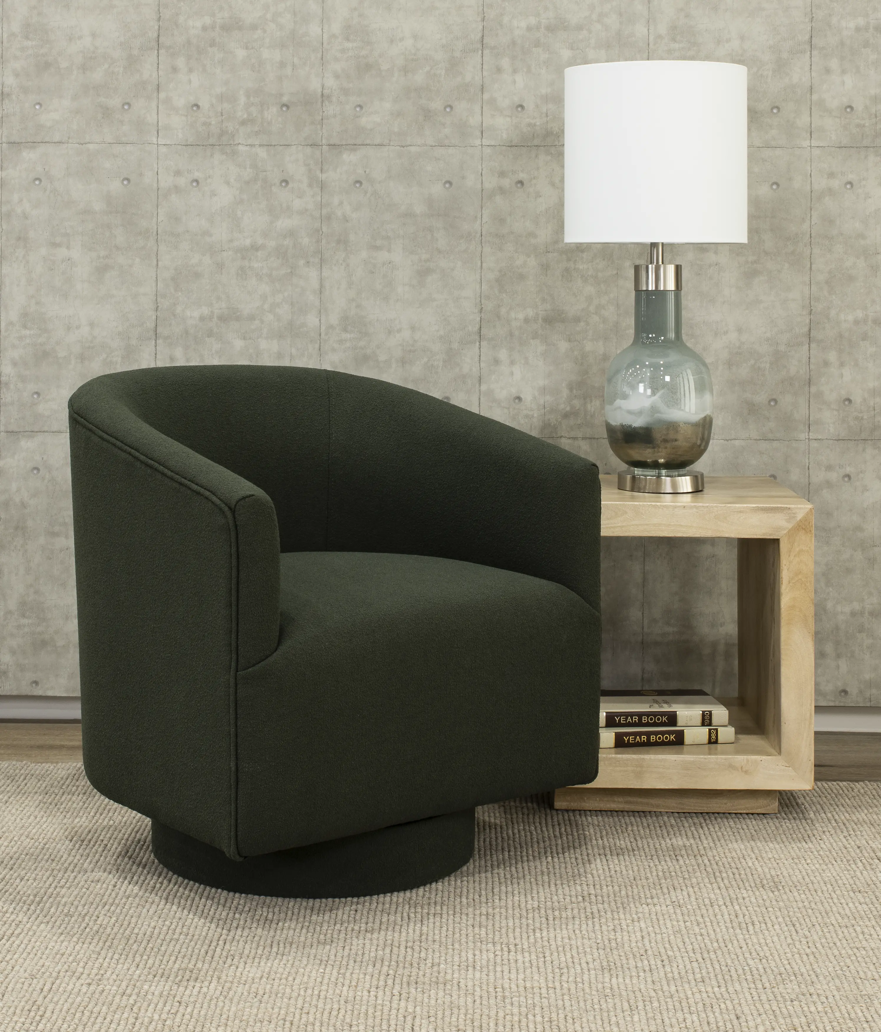 Brylee Green Swivel Accent Chair-2
