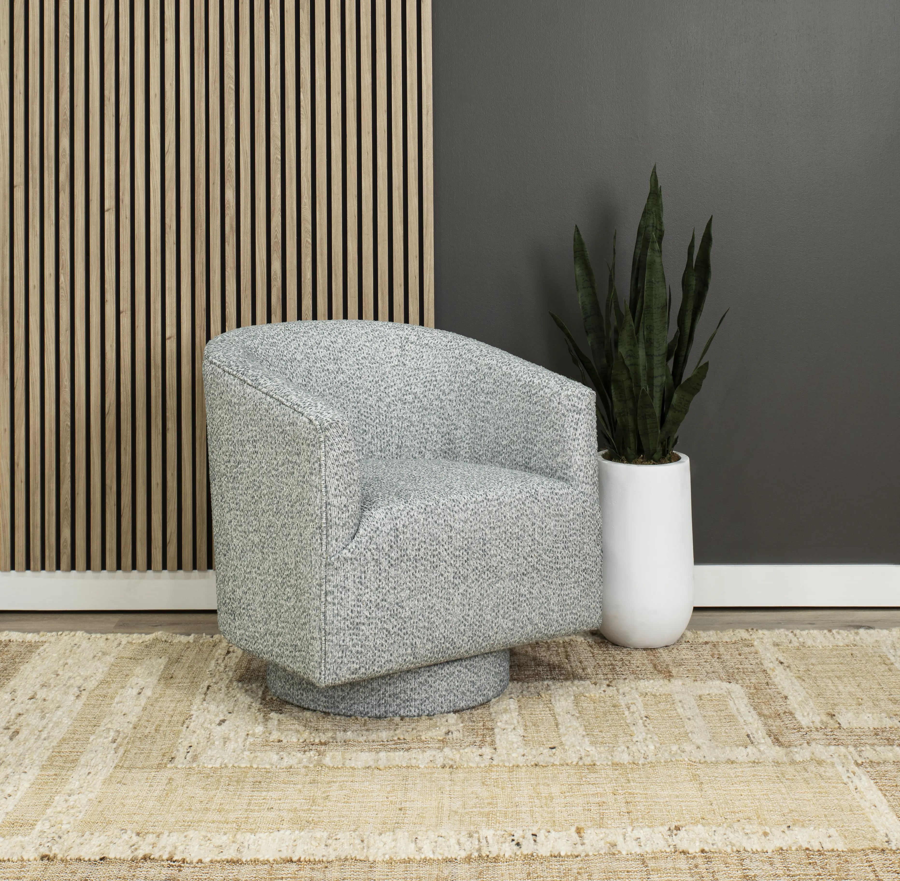 Brylee Gray Swivel Accent Chair-2