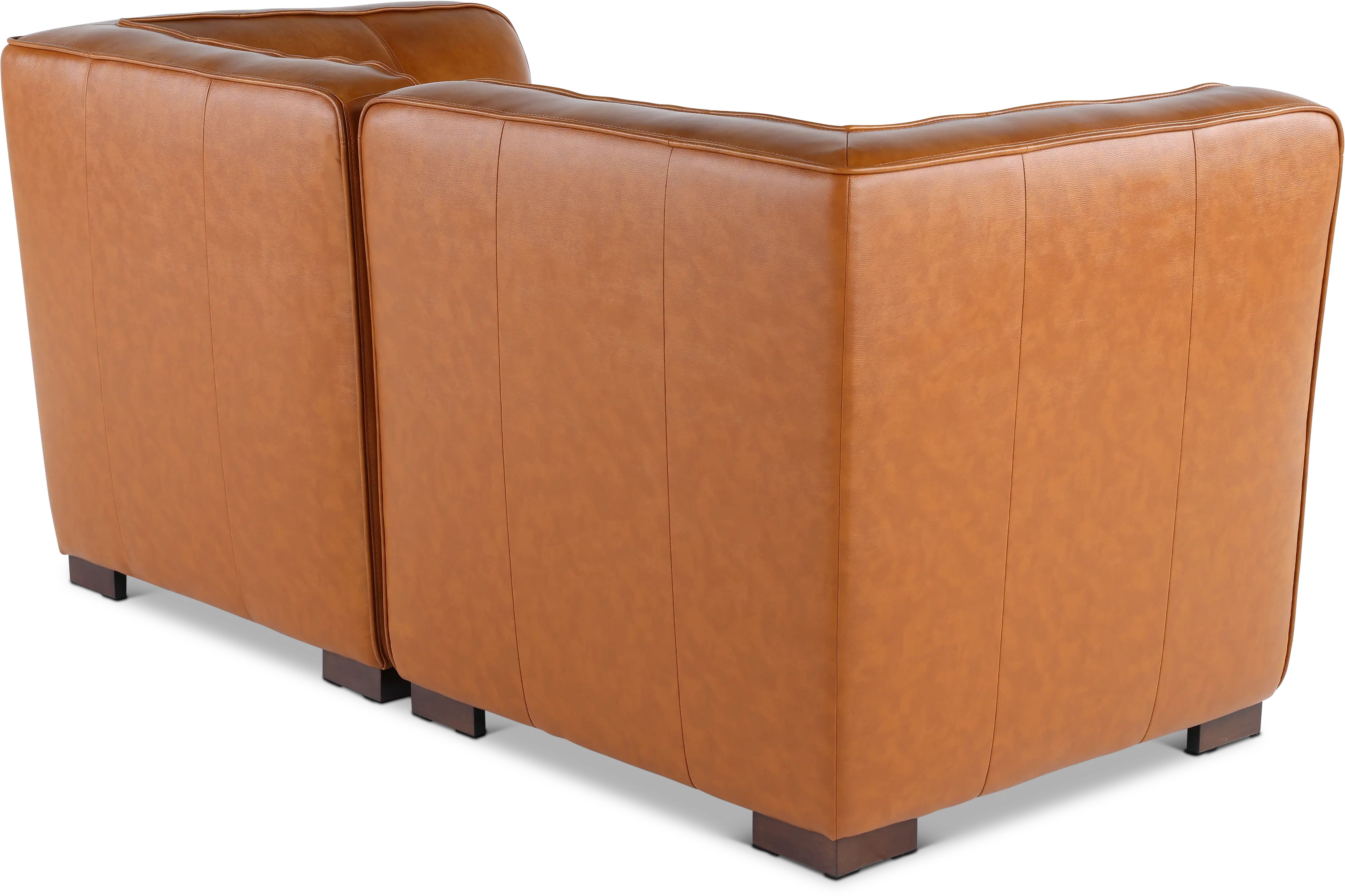 Denver Tobacco Brown Leather Modular Corner Chair-10