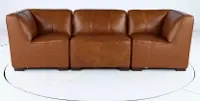 Denver Tobacco Brown Leather Modular Corner Chair