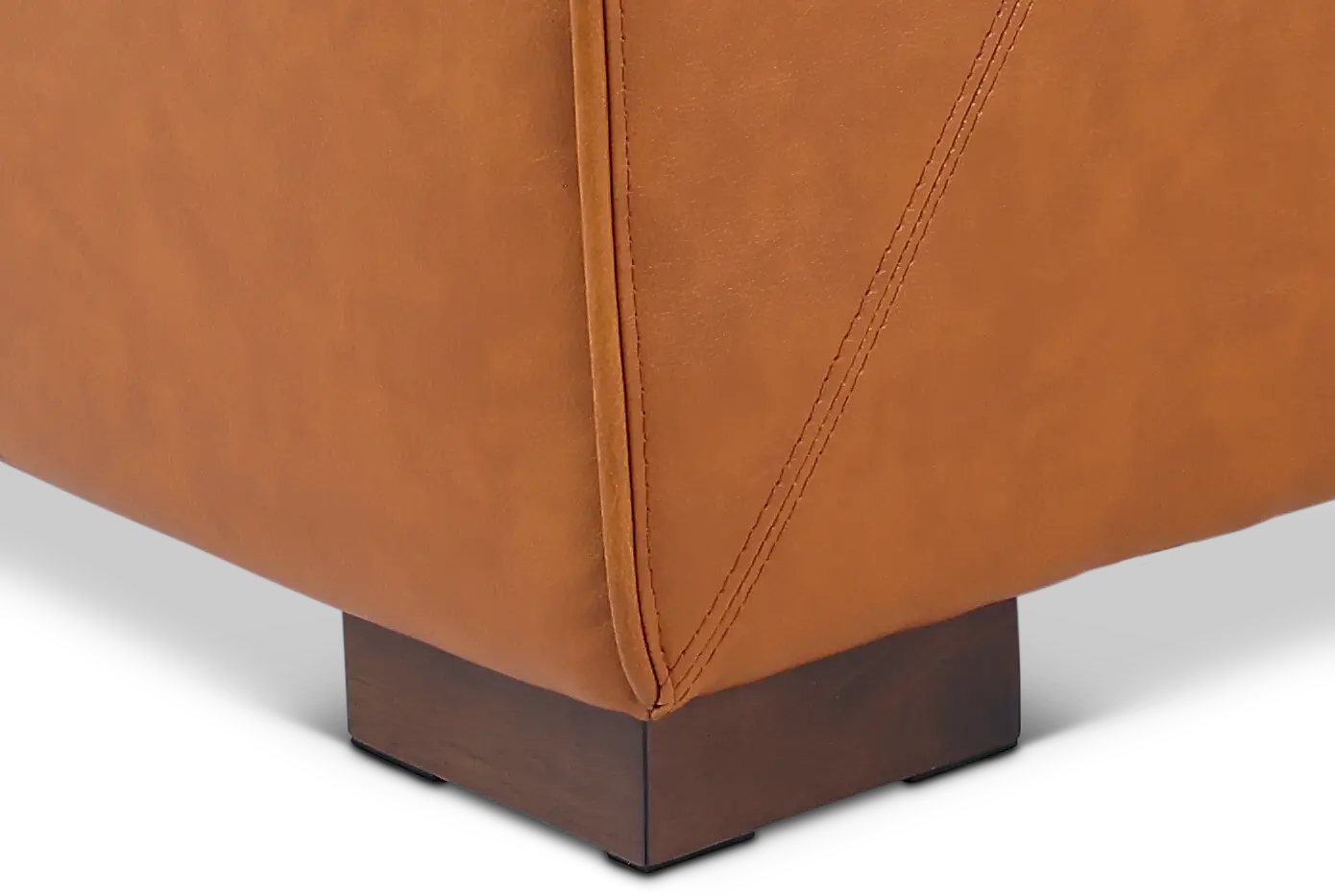 Denver Tobacco Brown Leather Modular Corner Chair-6
