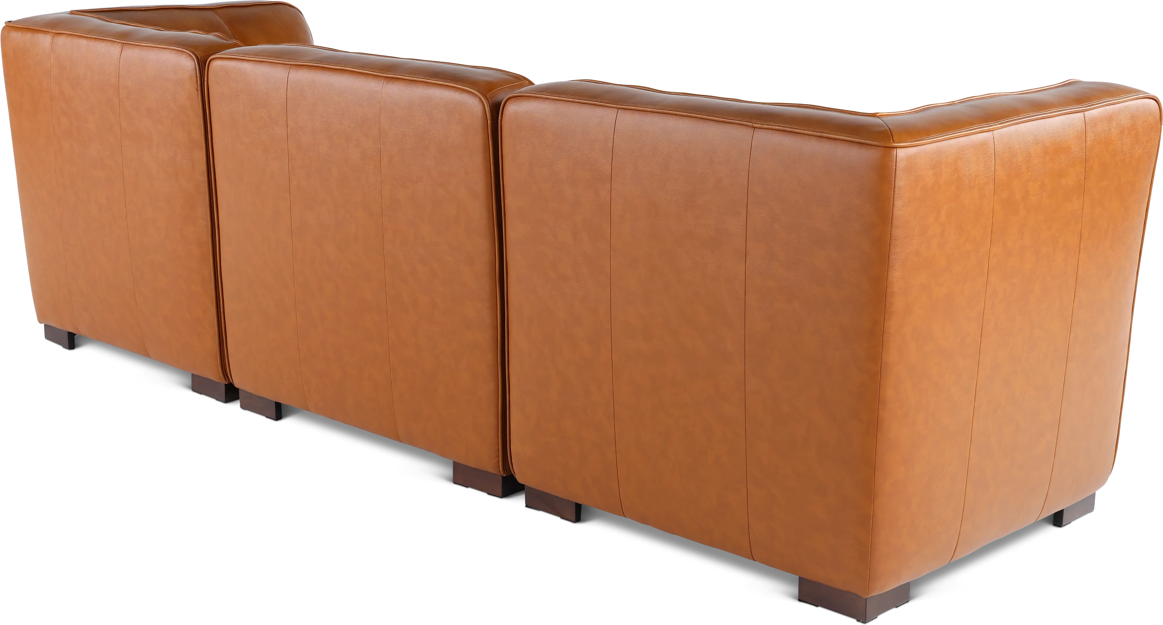 Denver Tobacco Brown Leather Modular Corner Chair-9
