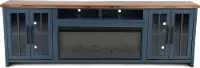 Nantucket Blue Fireplace TV Stand