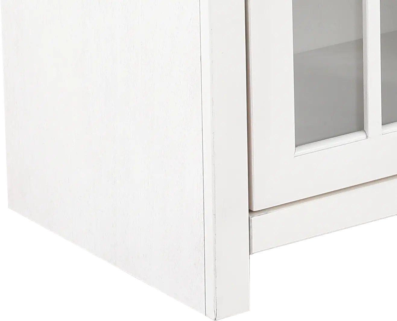 Hampton White Fireplace TV Stand-7