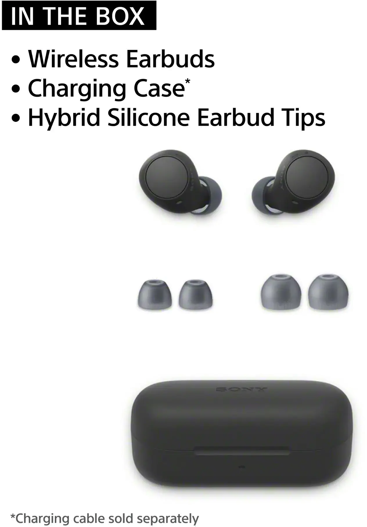 WFC510/B Sony Truly Wireless Earbuds - Black-6
