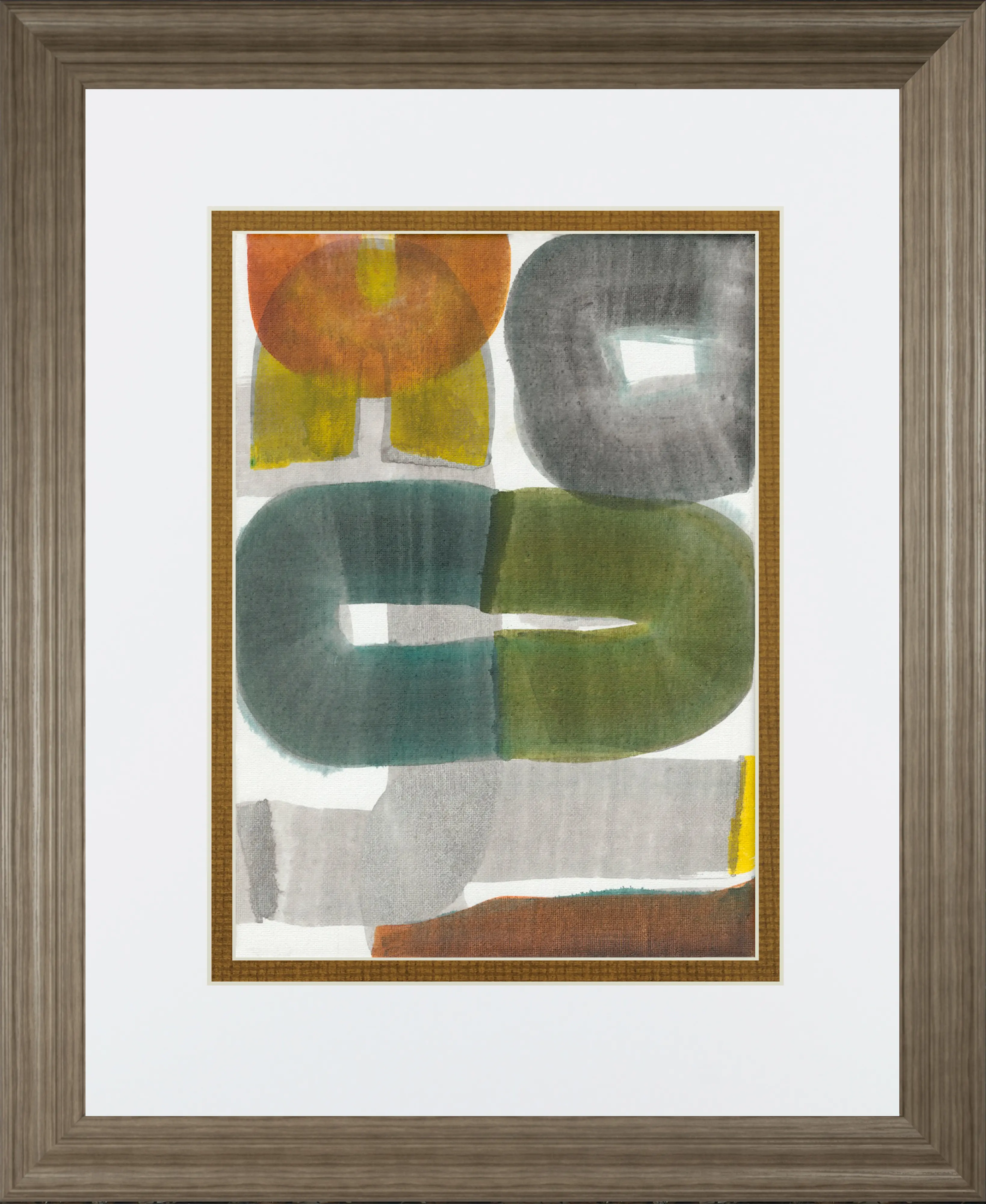 Geode Abstraction Framed Art-1