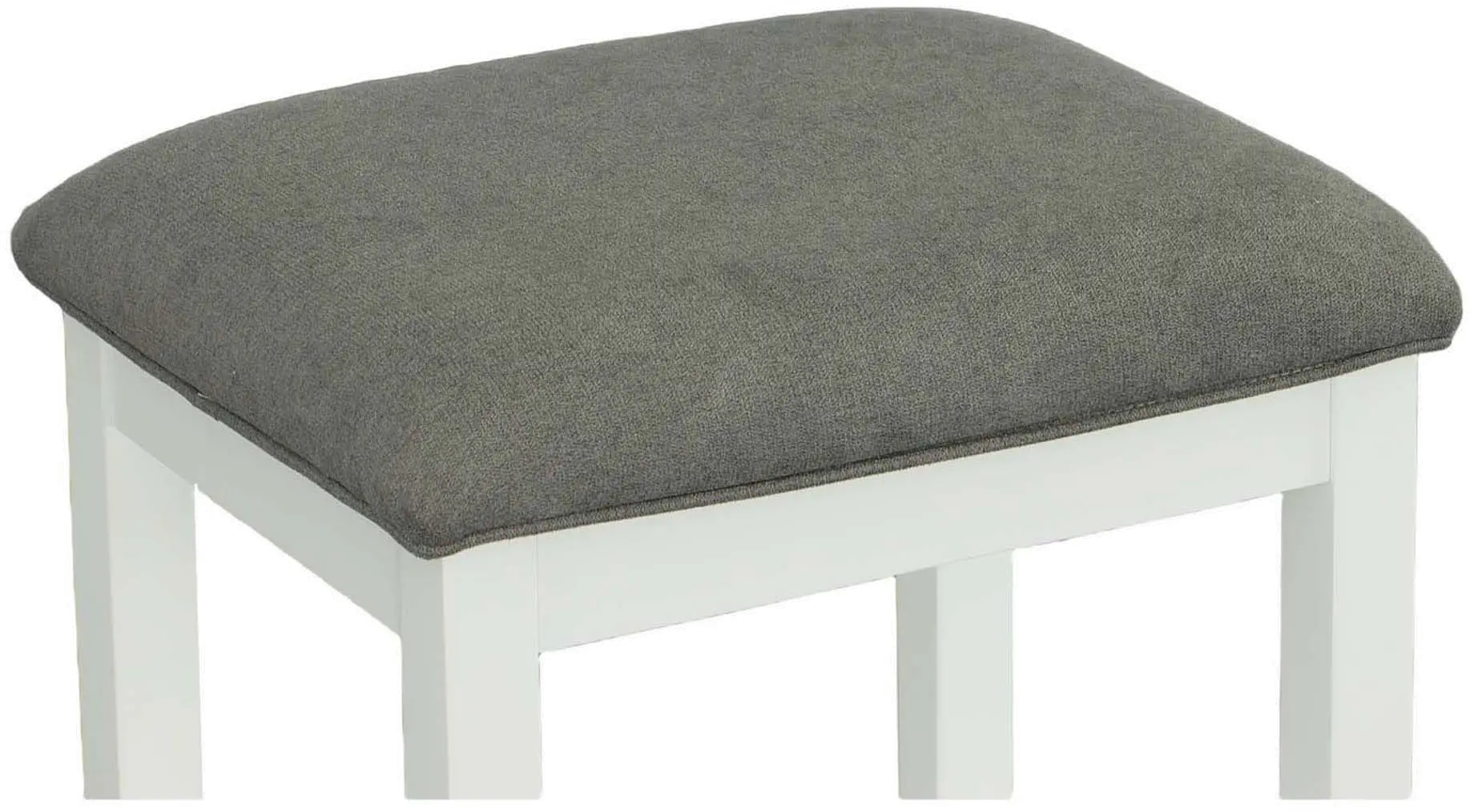 Study Hall White Counter Height Table with 3 Stools-5