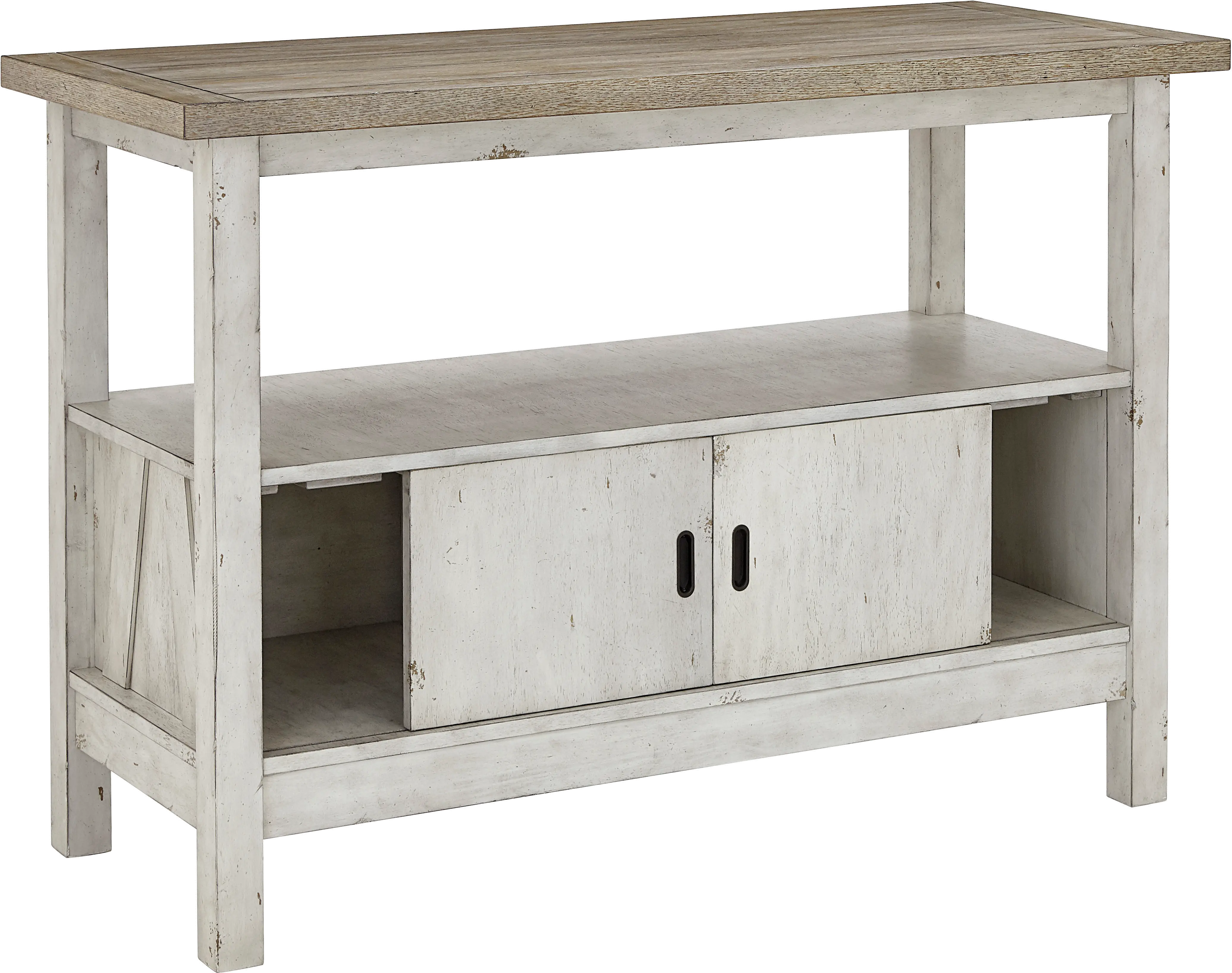 Mount Pleasant Gray and Cream Buffet Server-3