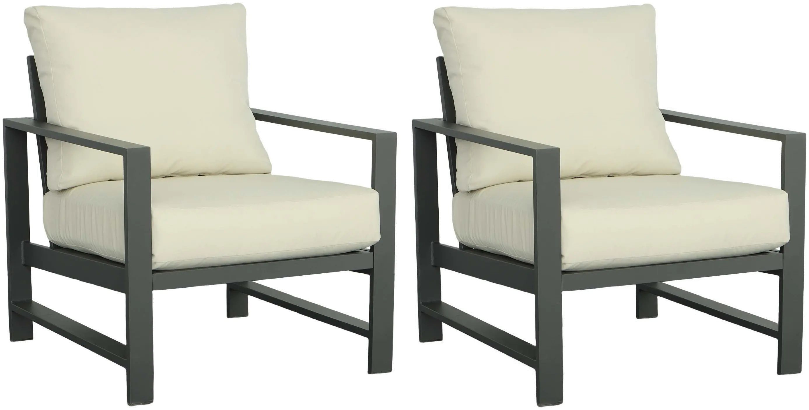 Edgewater Cream Outdoor Chairs, Set of 2-3
