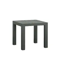 Edgewater Black Aluminum End Table