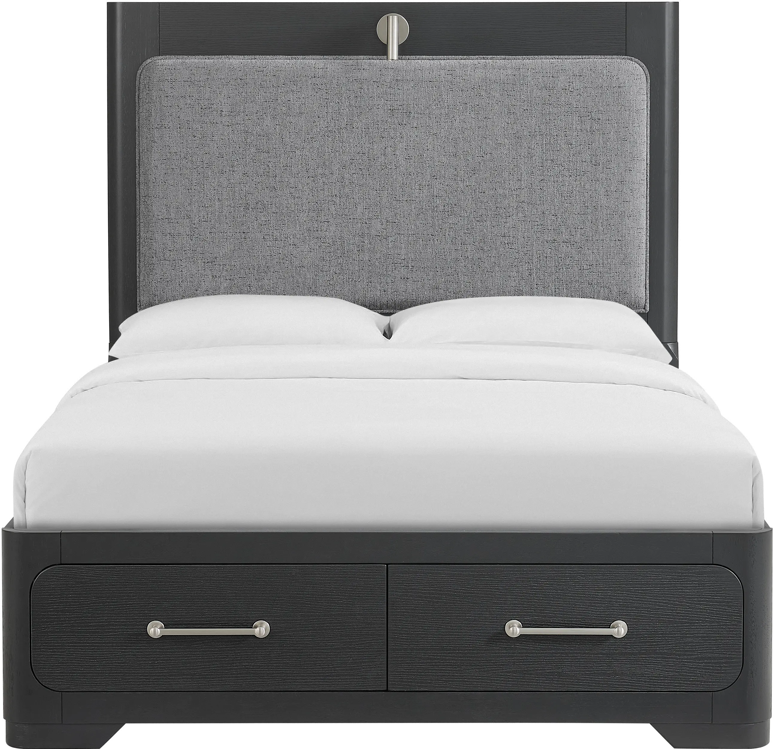 Loft Black Full Storage Bed-1