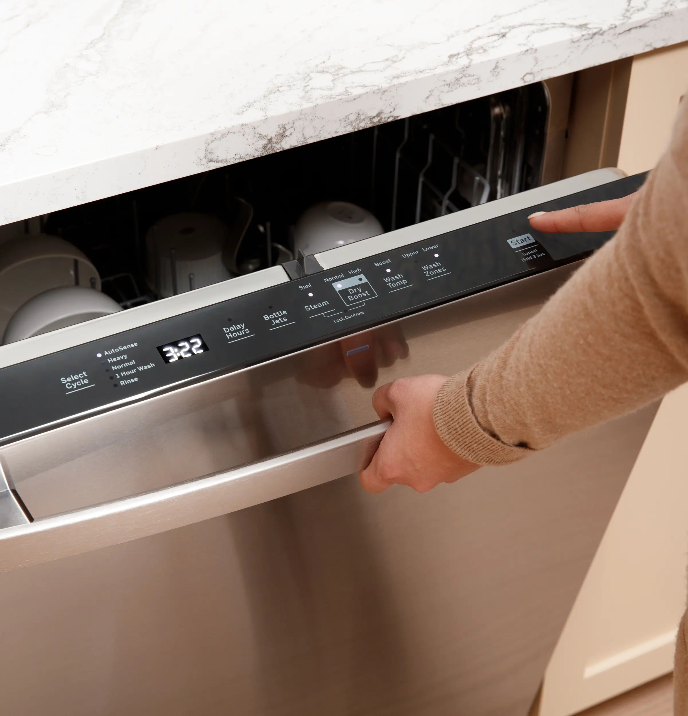 GDT650SMVES GE Top Control Dishwasher - Fingerprint Resistant Slate-13