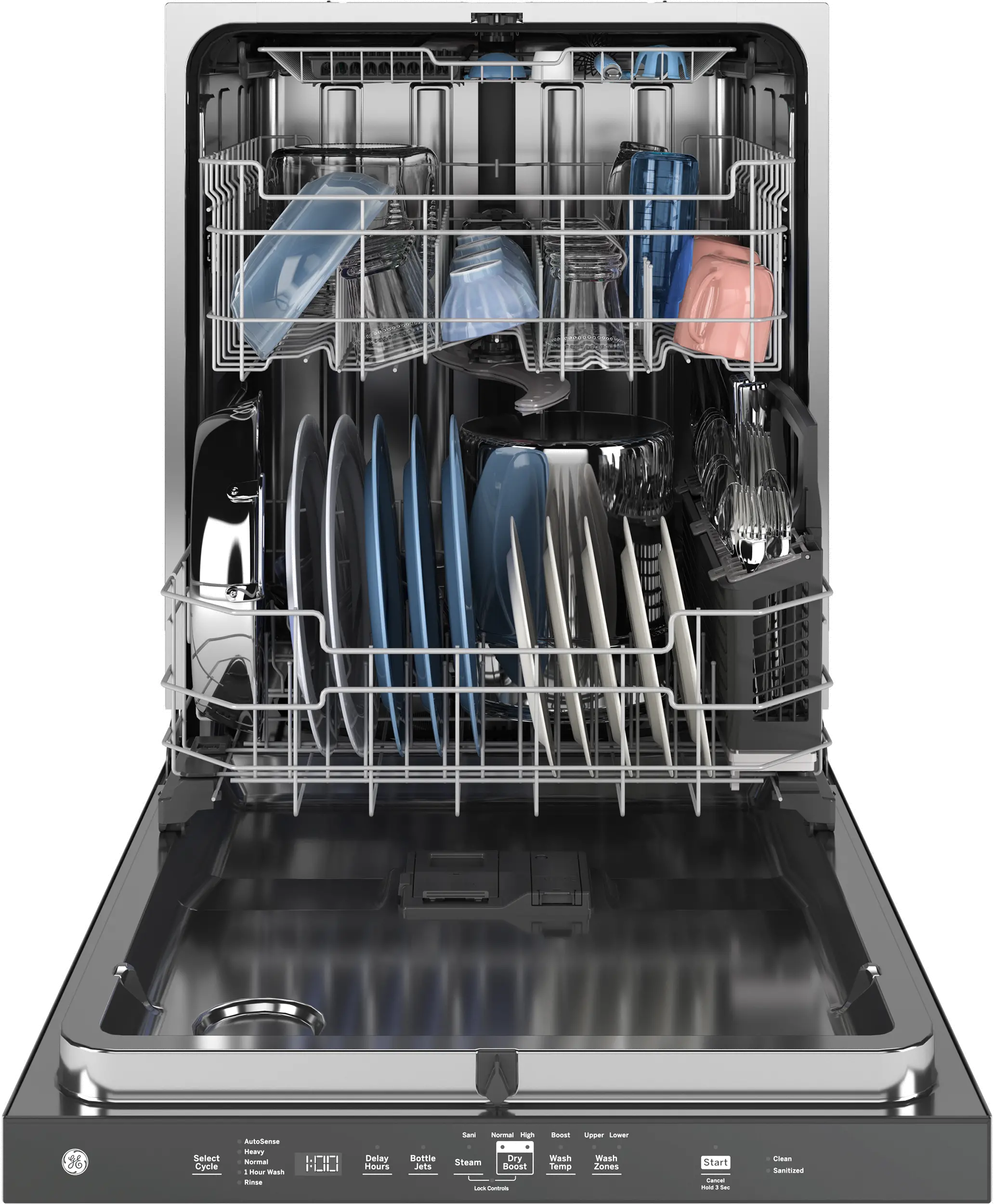 GDP670SGVWW GE Top Control Dishwasher - White-11