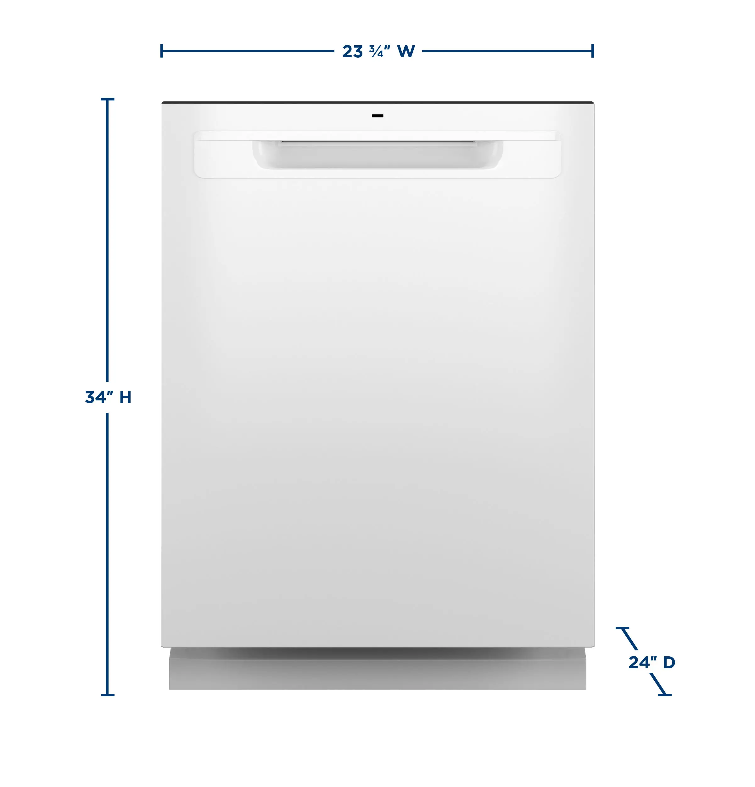 GDP670SGVWW GE Top Control Dishwasher - White-3