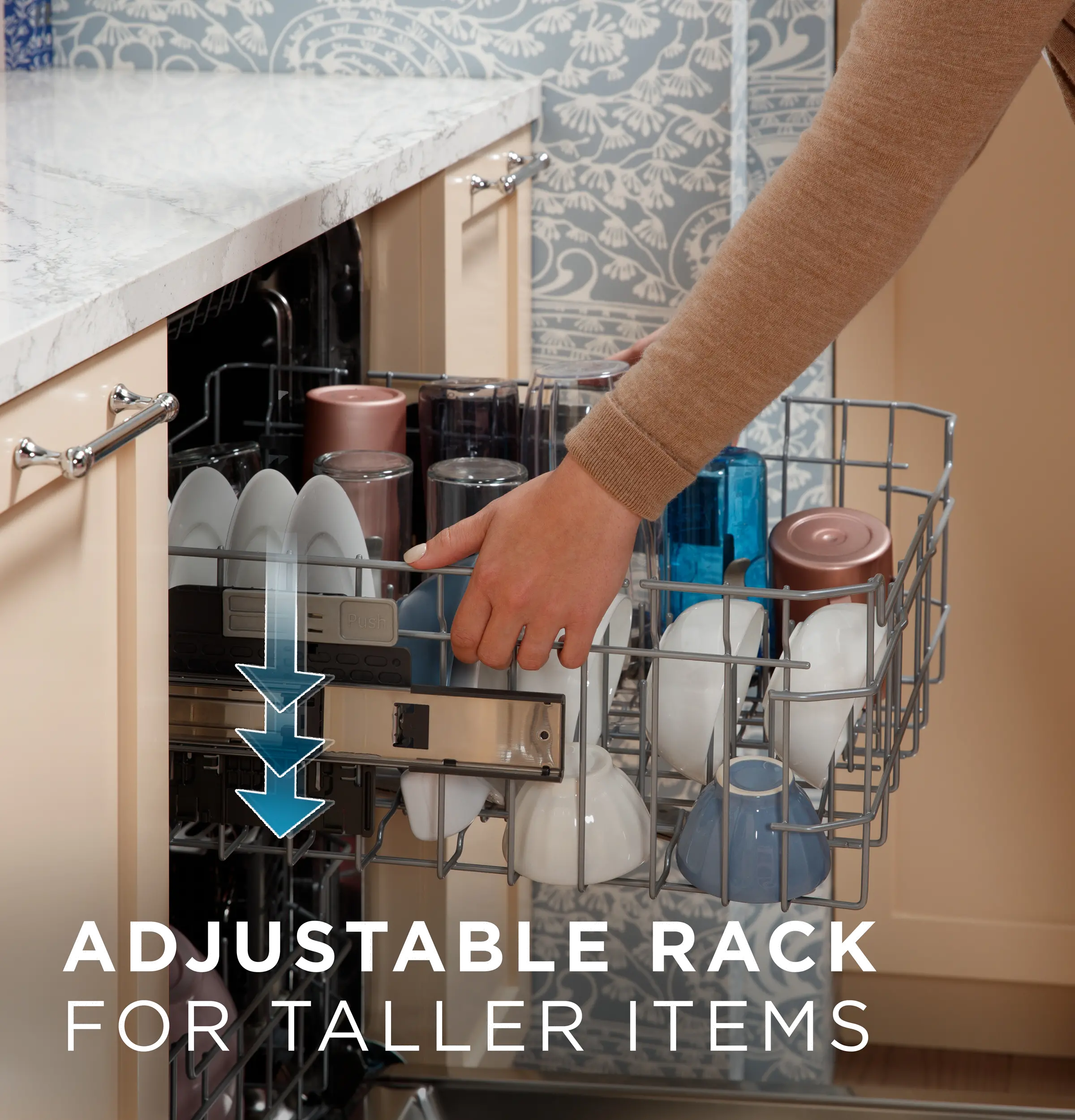 GDP670SGVWW GE Top Control Dishwasher - White-5