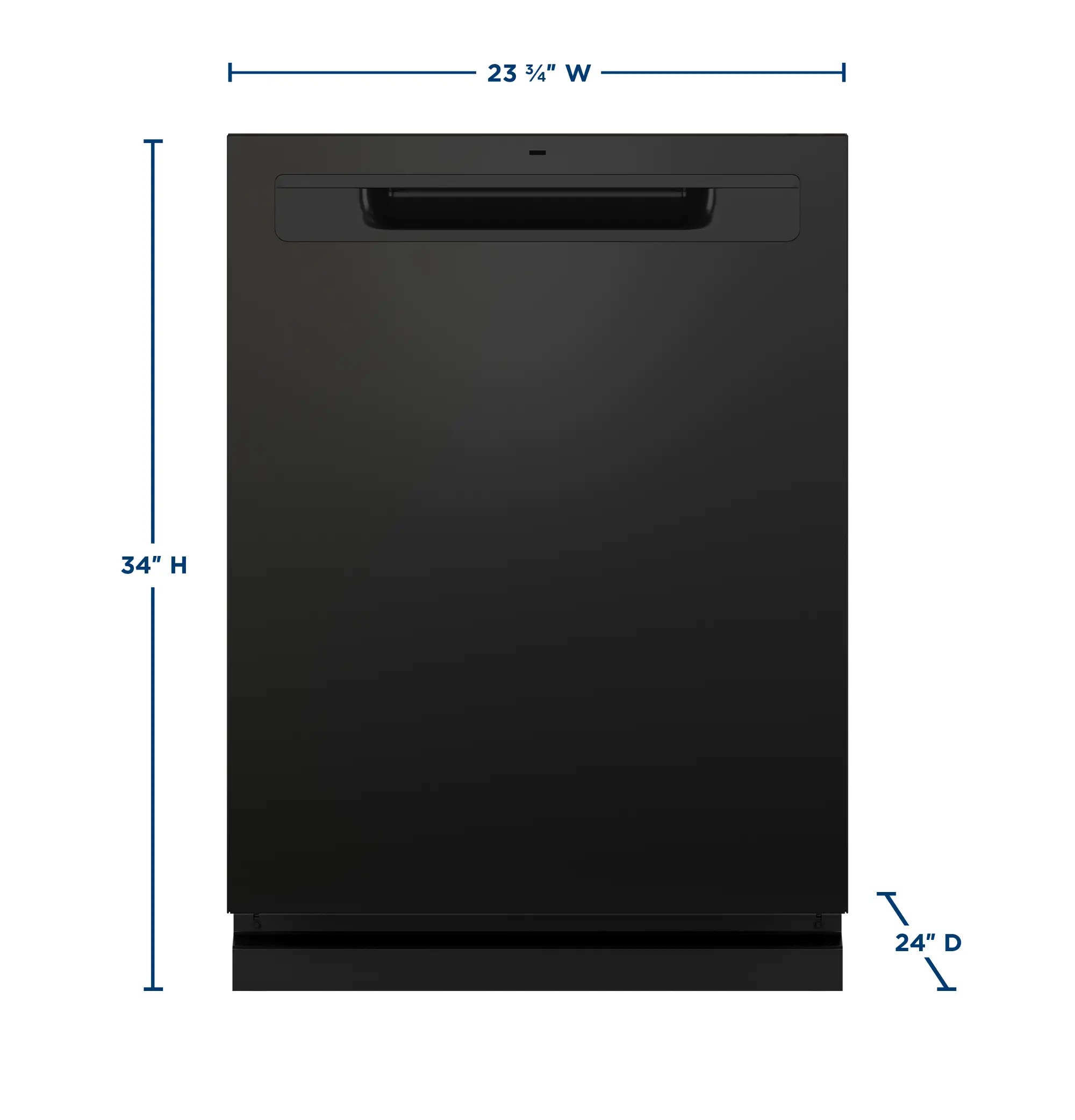 GE Top Control Dishwasher - Black