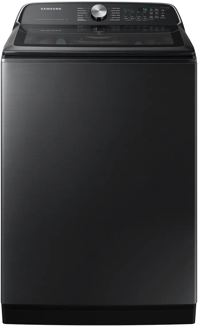 WA55CG7100AV Samsung 5.5 Cu Ft Top Load Washer - Black-1