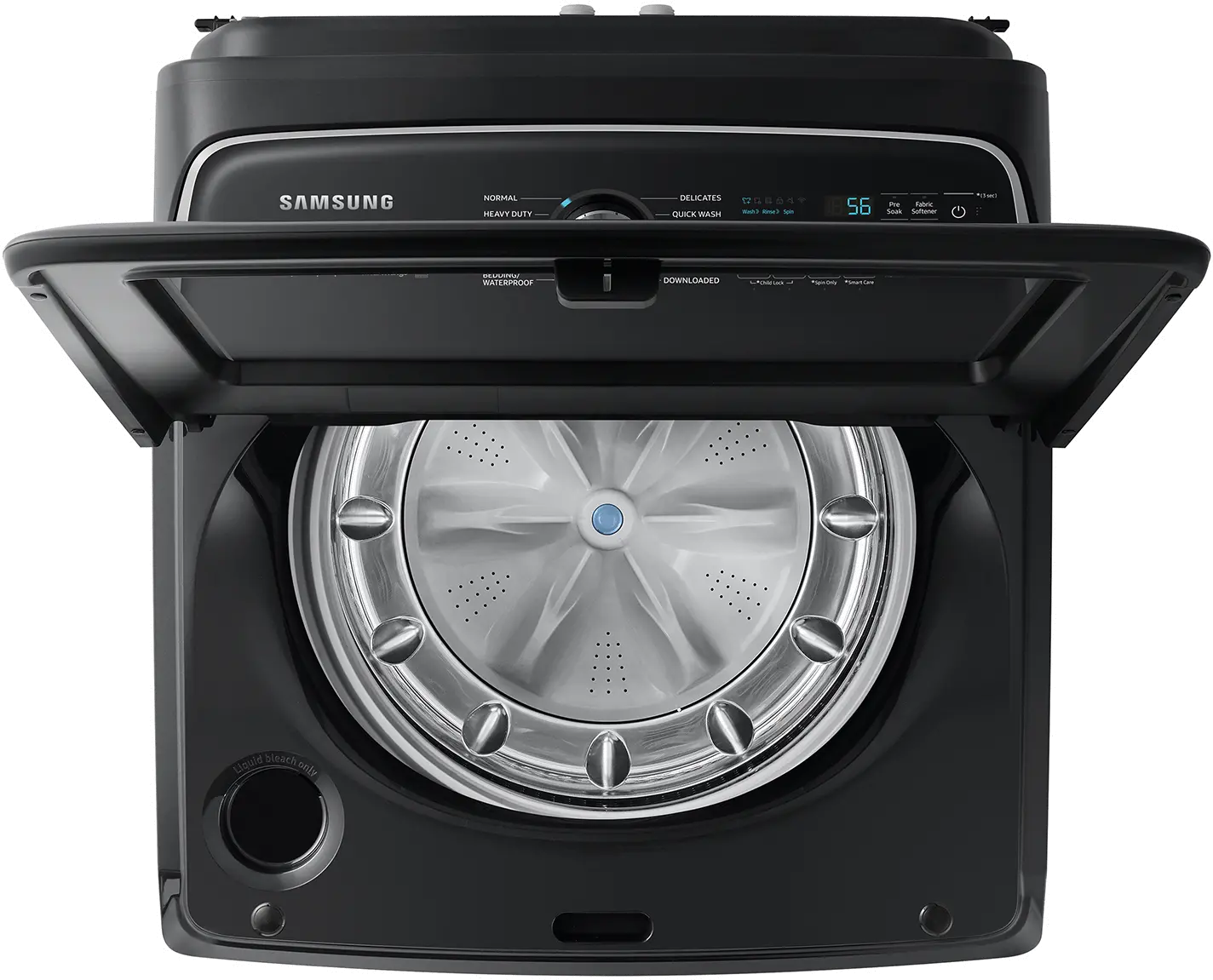 WA55CG7100AV Samsung 5.5 Cu Ft Top Load Washer - Black-7