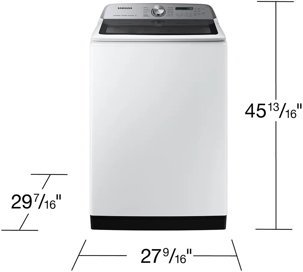 WA55CG7100AW Samsung 5.5 Cu Ft Top Load Washer - White-3