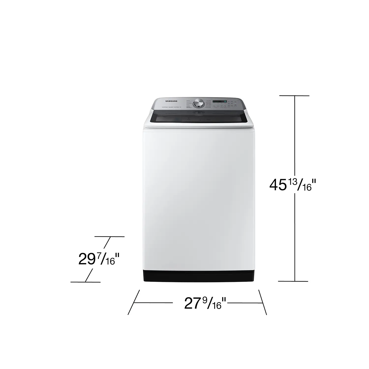 WA55CG7100AW Samsung 5.5 Cu Ft Top Load Washer - White-3