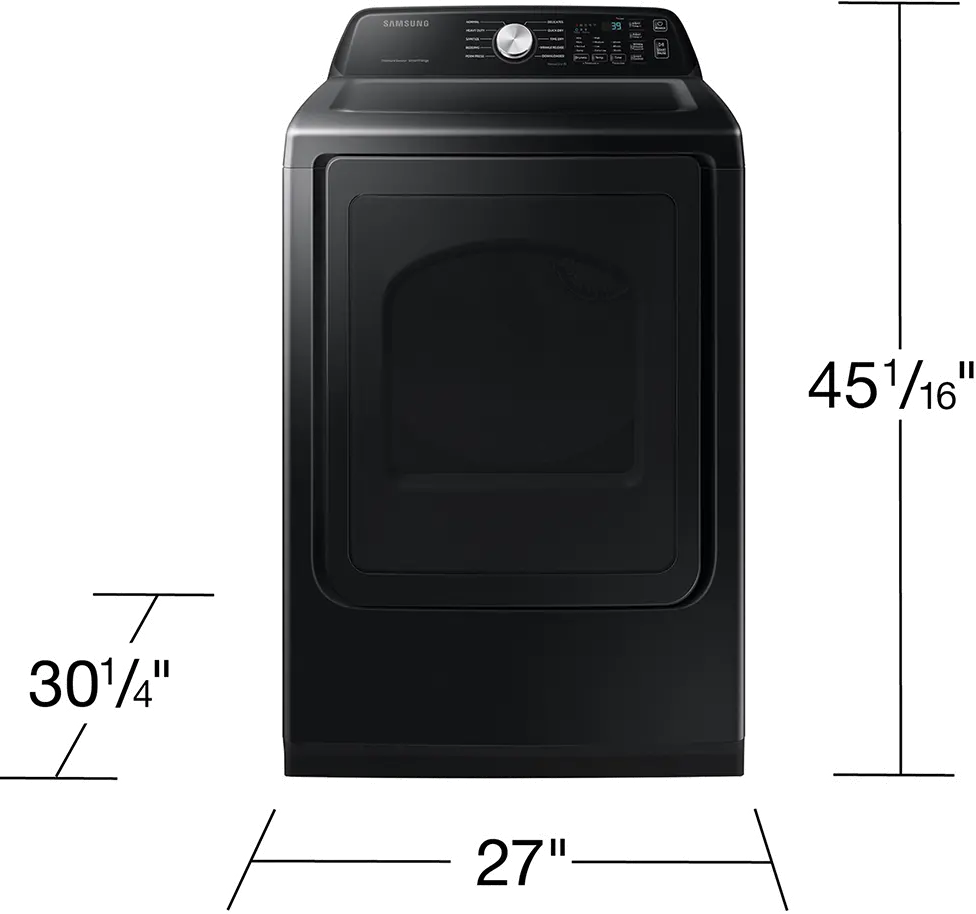 DVG55CG7100V Samsung 7.4 Cu Ft Gas Dryer - Black-3