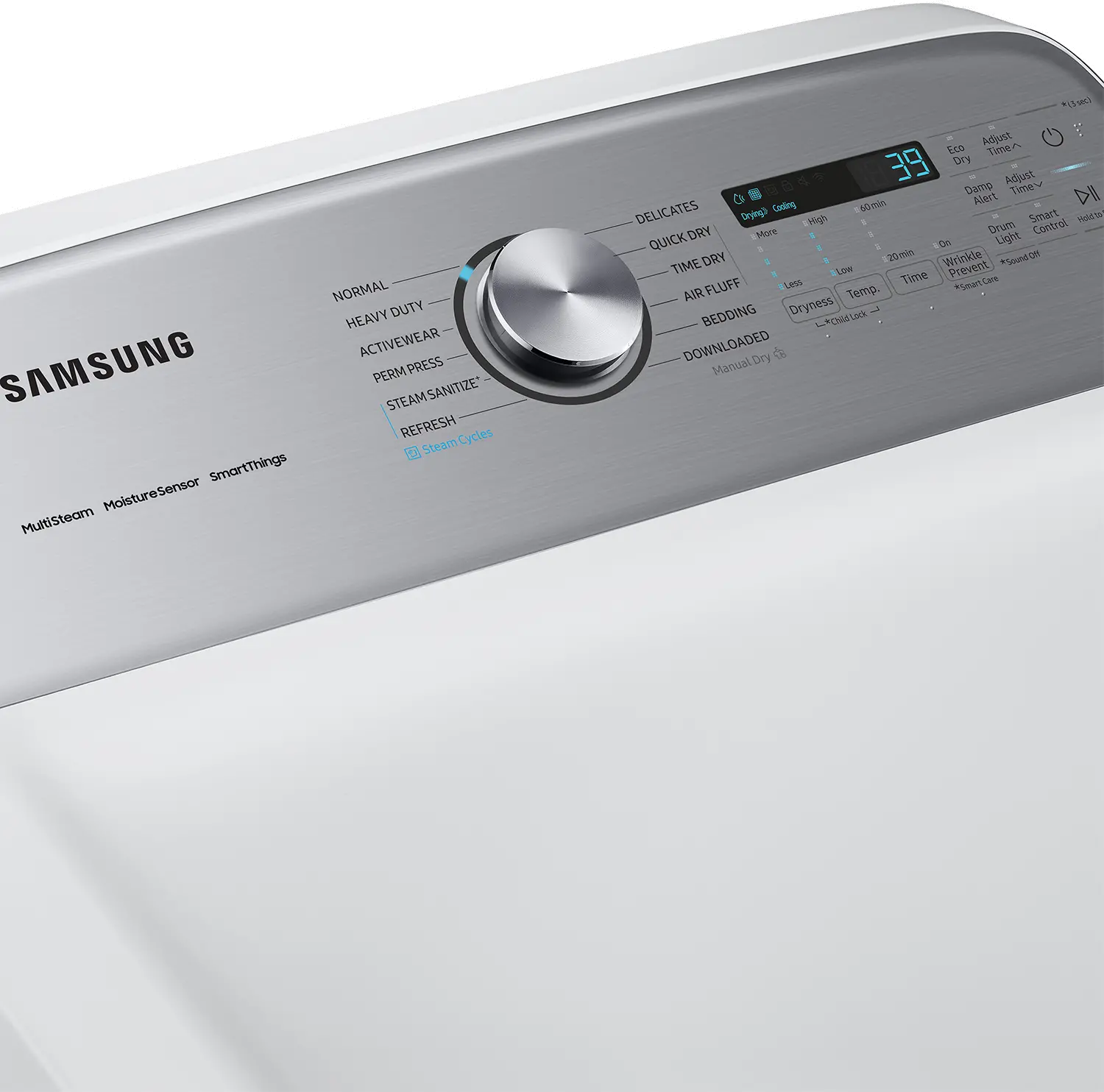 DVE55CG7100W Samsung 7.4 Cu Ft Electric Dryer - White-6