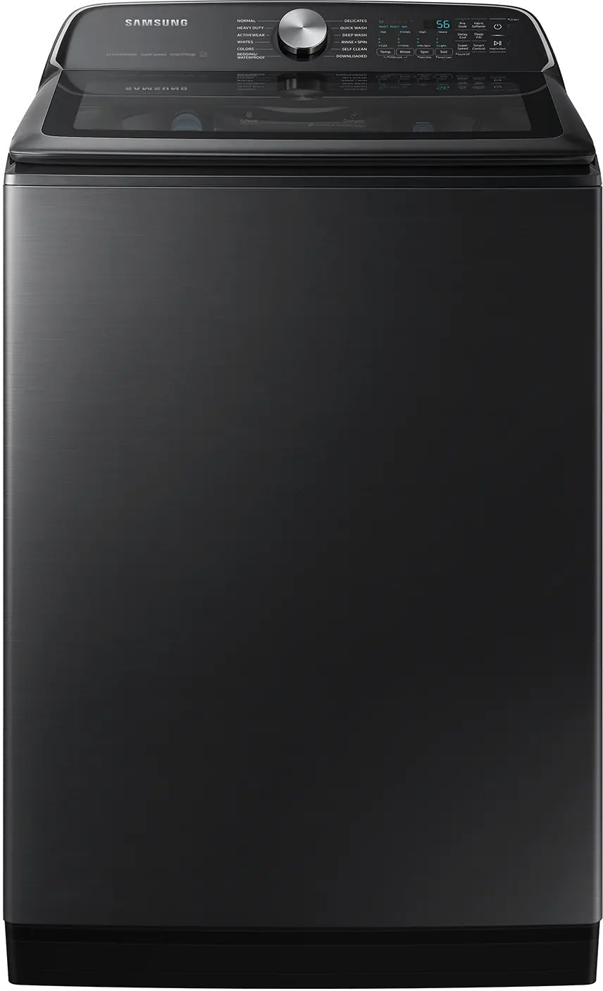 WA54CG7105AV Samsung 5.4 Cu Ft Top Load Washer - Black 54CG7105-1