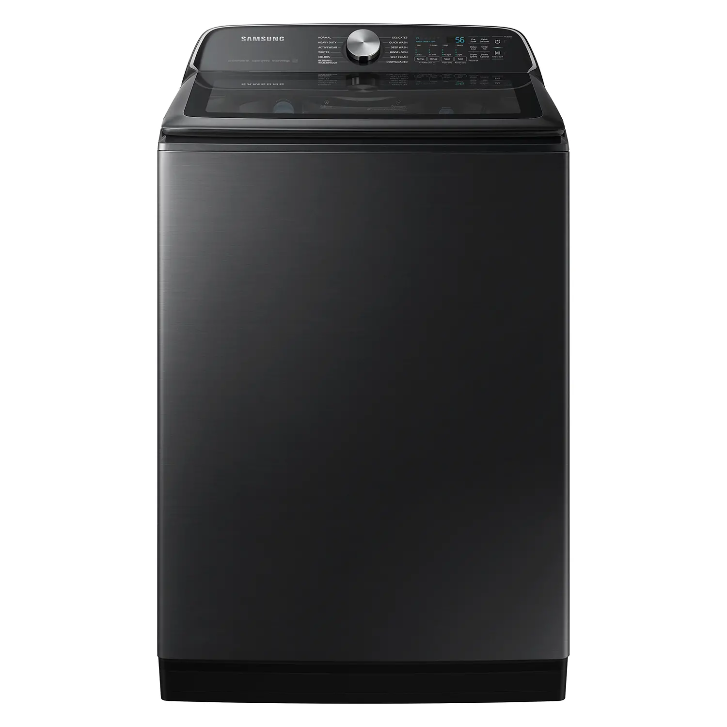 WA54CG7105AV Samsung 5.4 Cu Ft Top Load Washer - Black 54CG7105-1