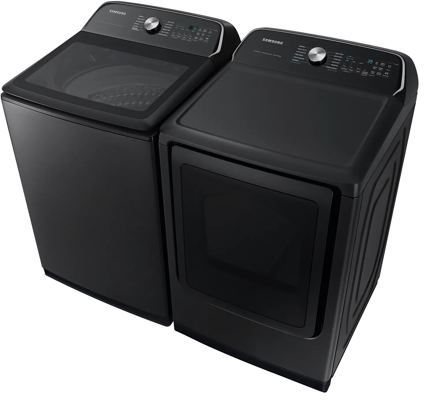 WA54CG7105AV Samsung 5.4 Cu Ft Top Load Washer - Black 54CG7105-12