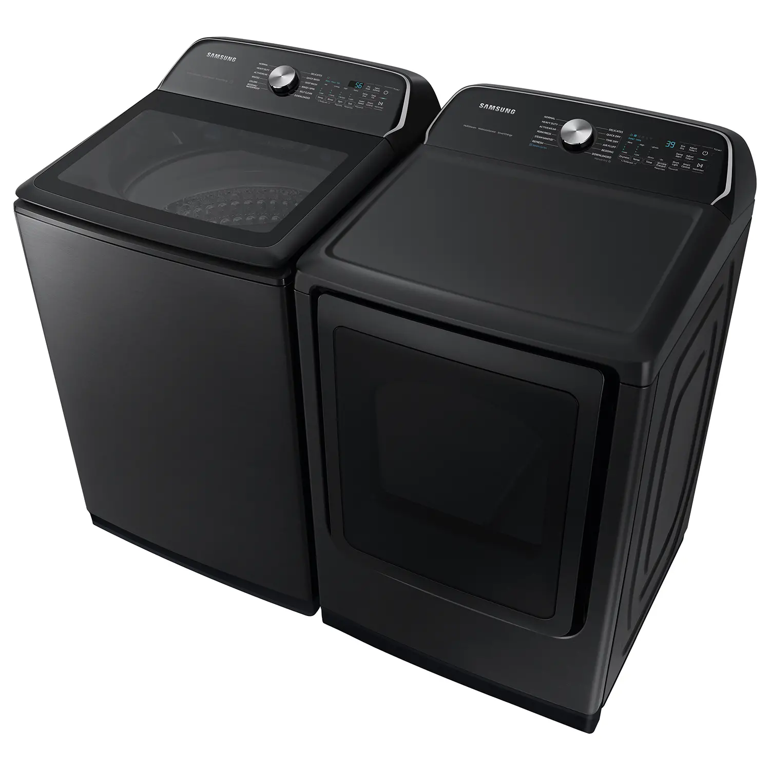 WA54CG7105AV Samsung 5.4 Cu Ft Top Load Washer - Black 54CG7105-12