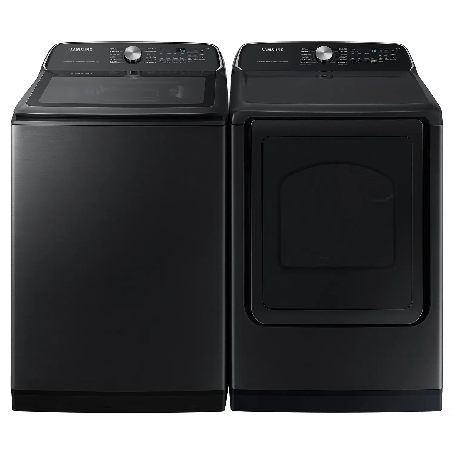 WA54CG7105AV Samsung 5.4 Cu Ft Top Load Washer - Black 54CG7105-13