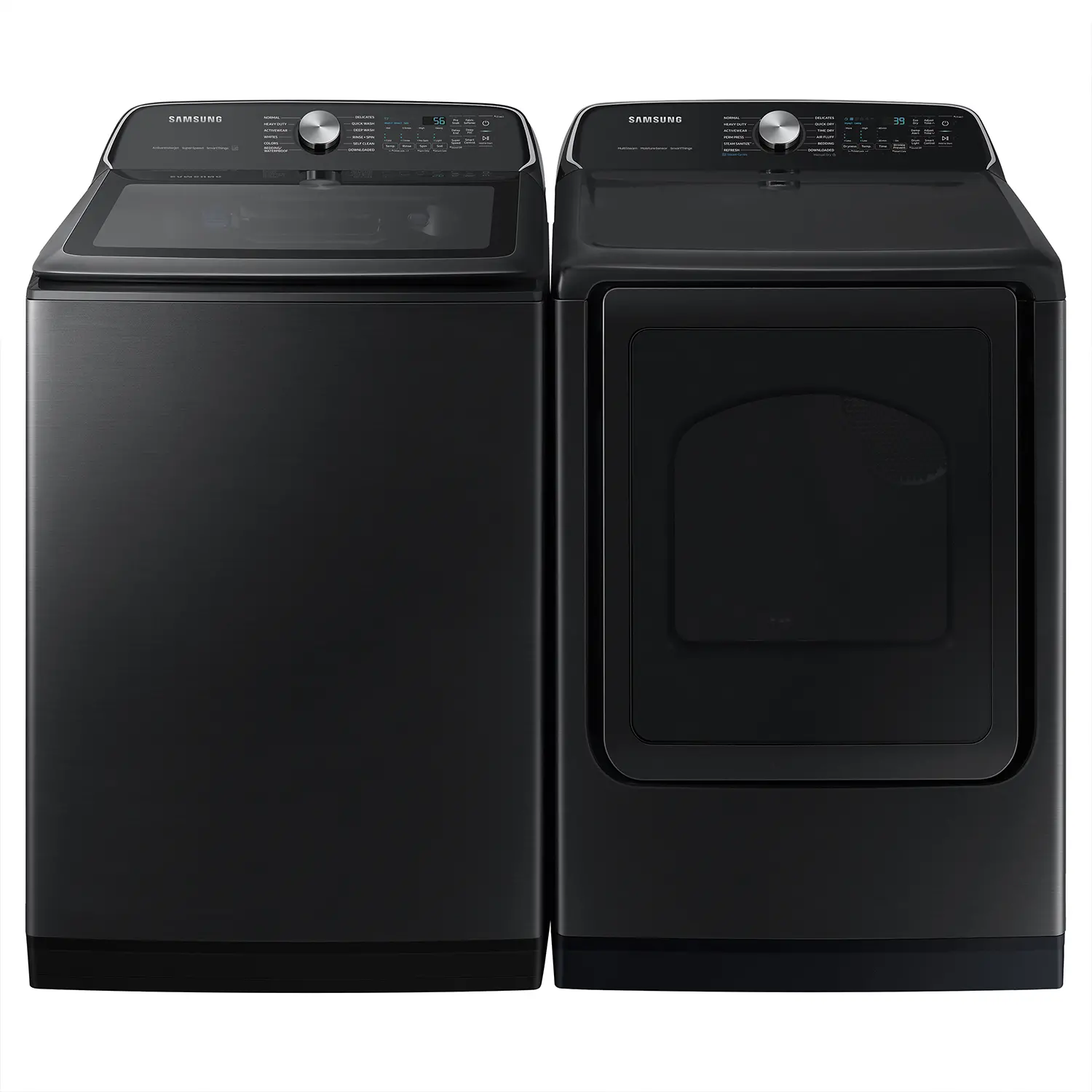WA54CG7105AV Samsung 5.4 Cu Ft Top Load Washer - Black 54CG7105-13
