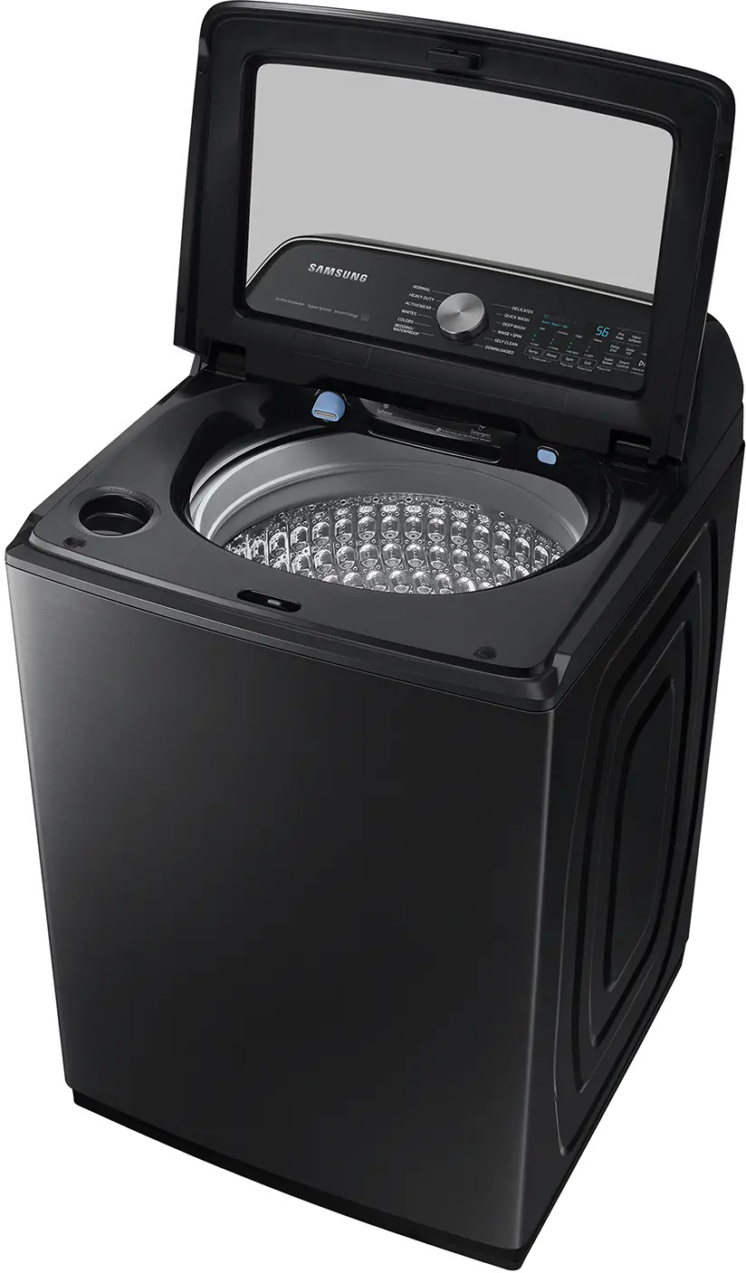 WA54CG7105AV Samsung 5.4 Cu Ft Top Load Washer - Black 54CG7105-5